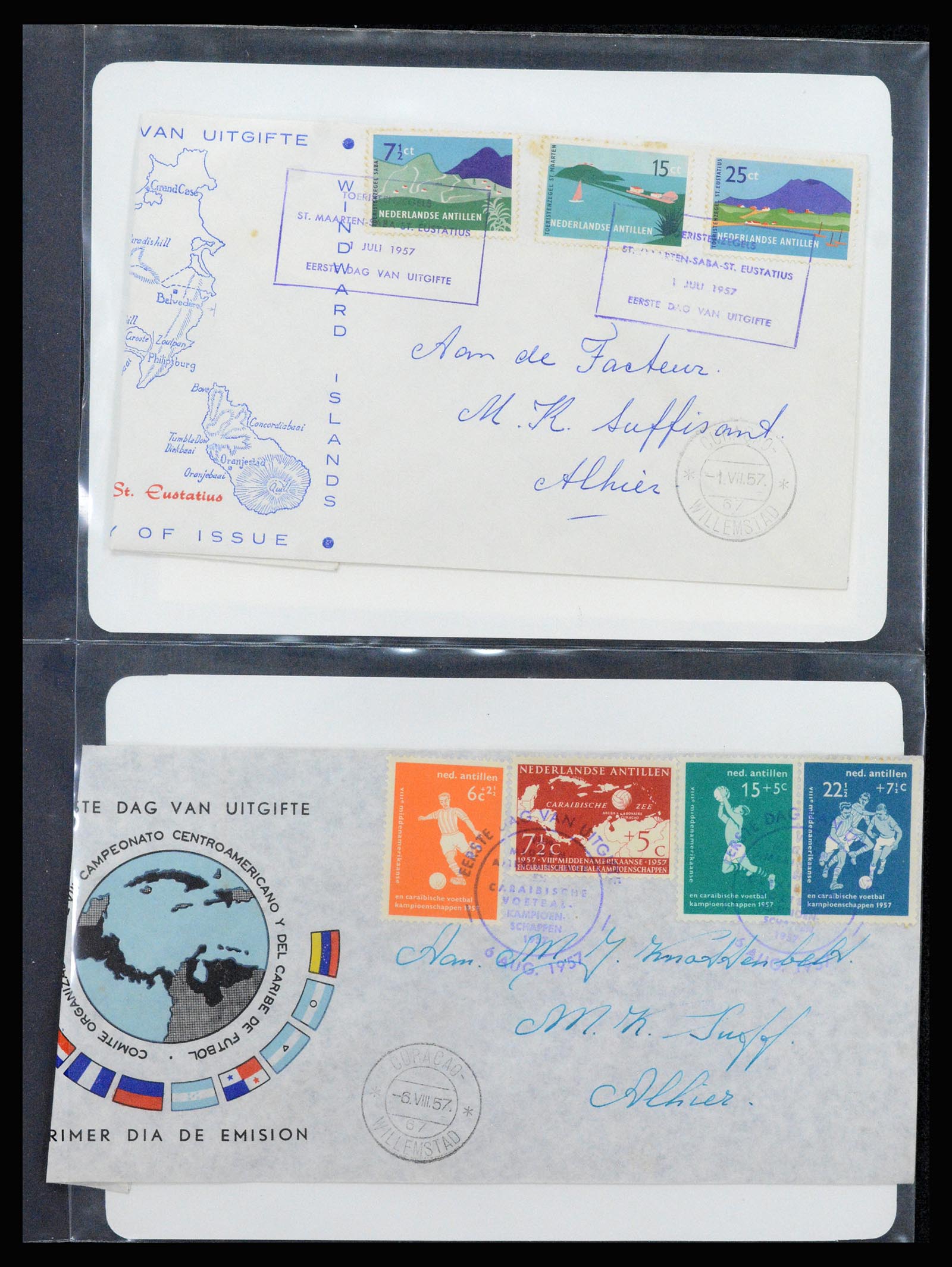 37256 020 - Postzegelverzameling 37256 Nederland en gebieden brieven 1899-1960.