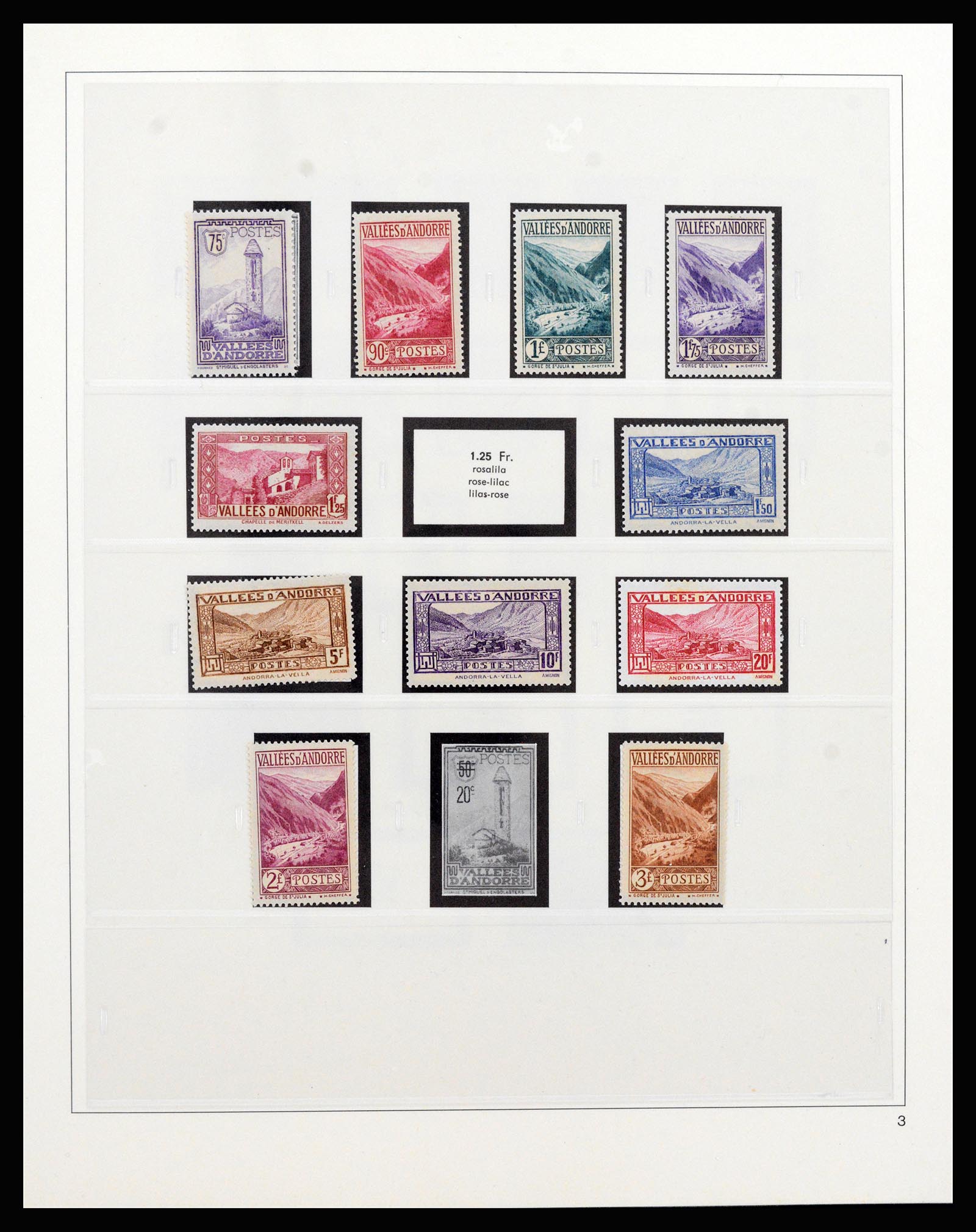 37258 003 - Postzegelverzameling 37258 Andorra 1931-1994.