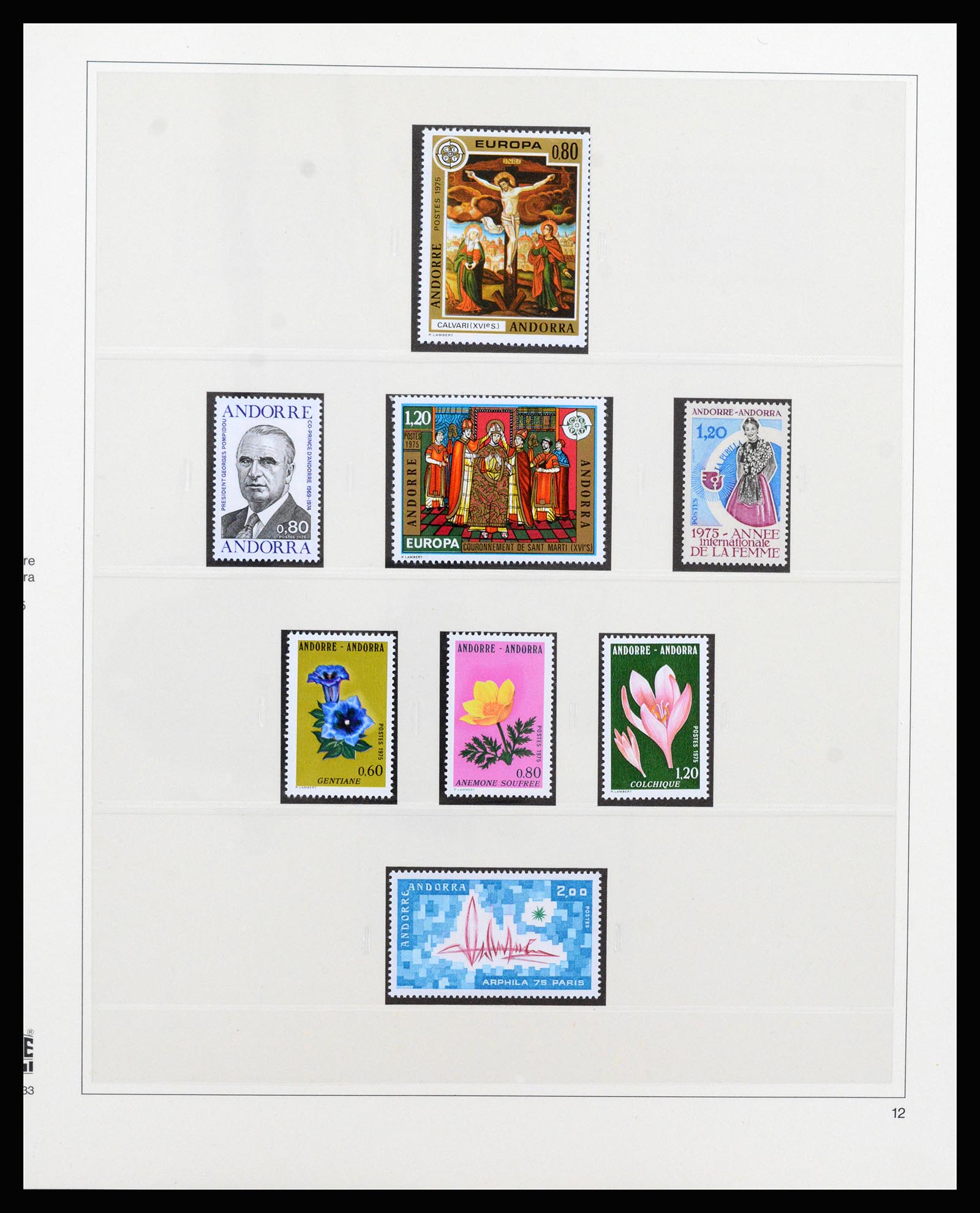 37258 024 - Postzegelverzameling 37258 Andorra 1931-1994.
