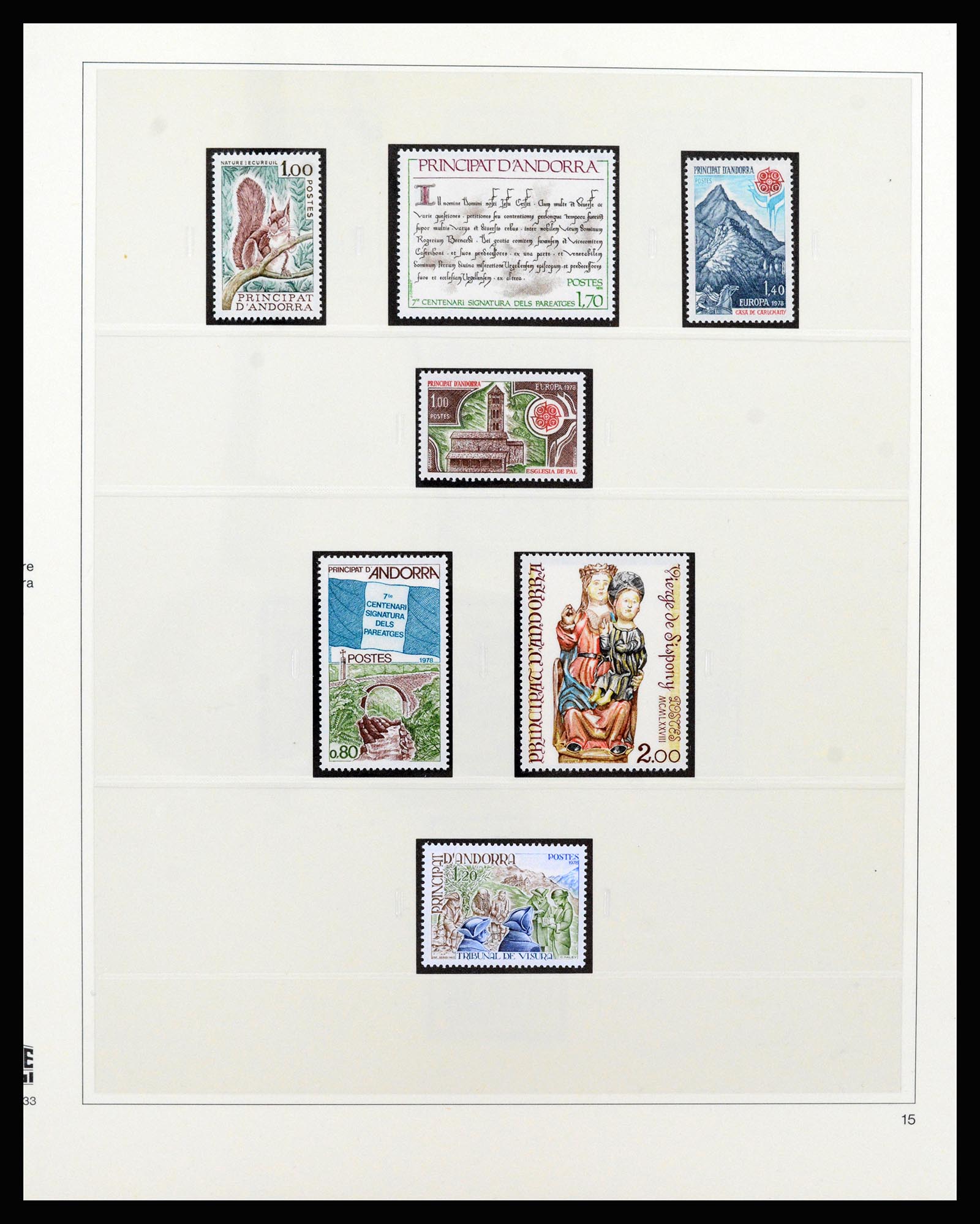 37258 027 - Postzegelverzameling 37258 Andorra 1931-1994.