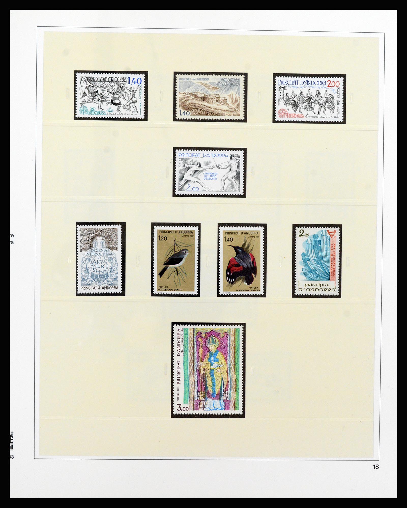 37258 030 - Postzegelverzameling 37258 Andorra 1931-1994.