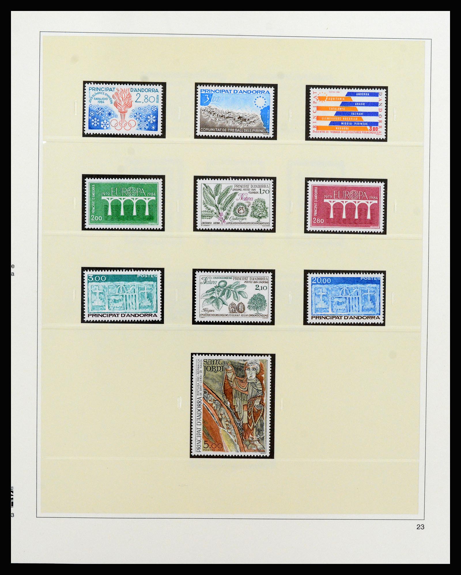 37258 035 - Postzegelverzameling 37258 Andorra 1931-1994.