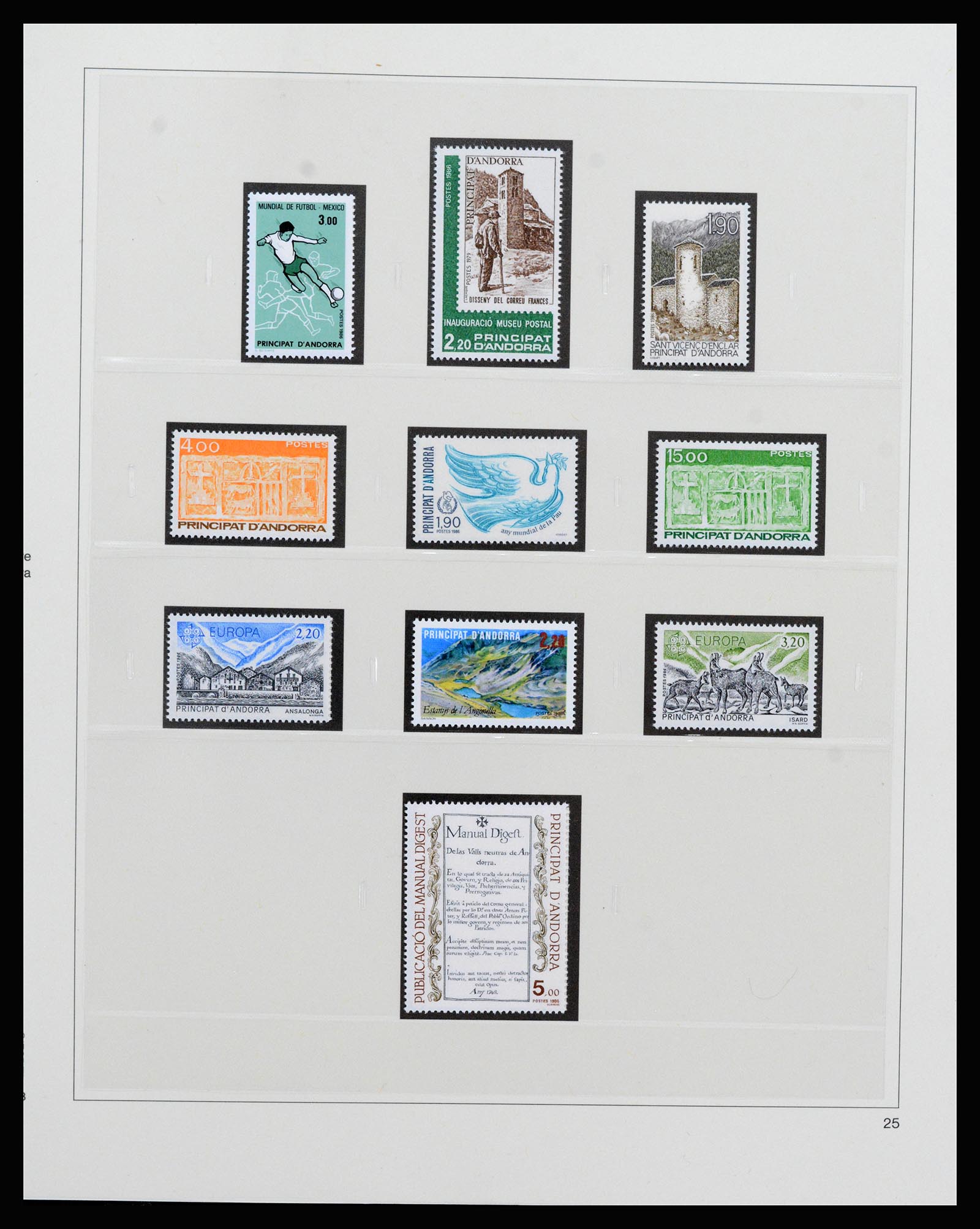 37258 037 - Postzegelverzameling 37258 Andorra 1931-1994.