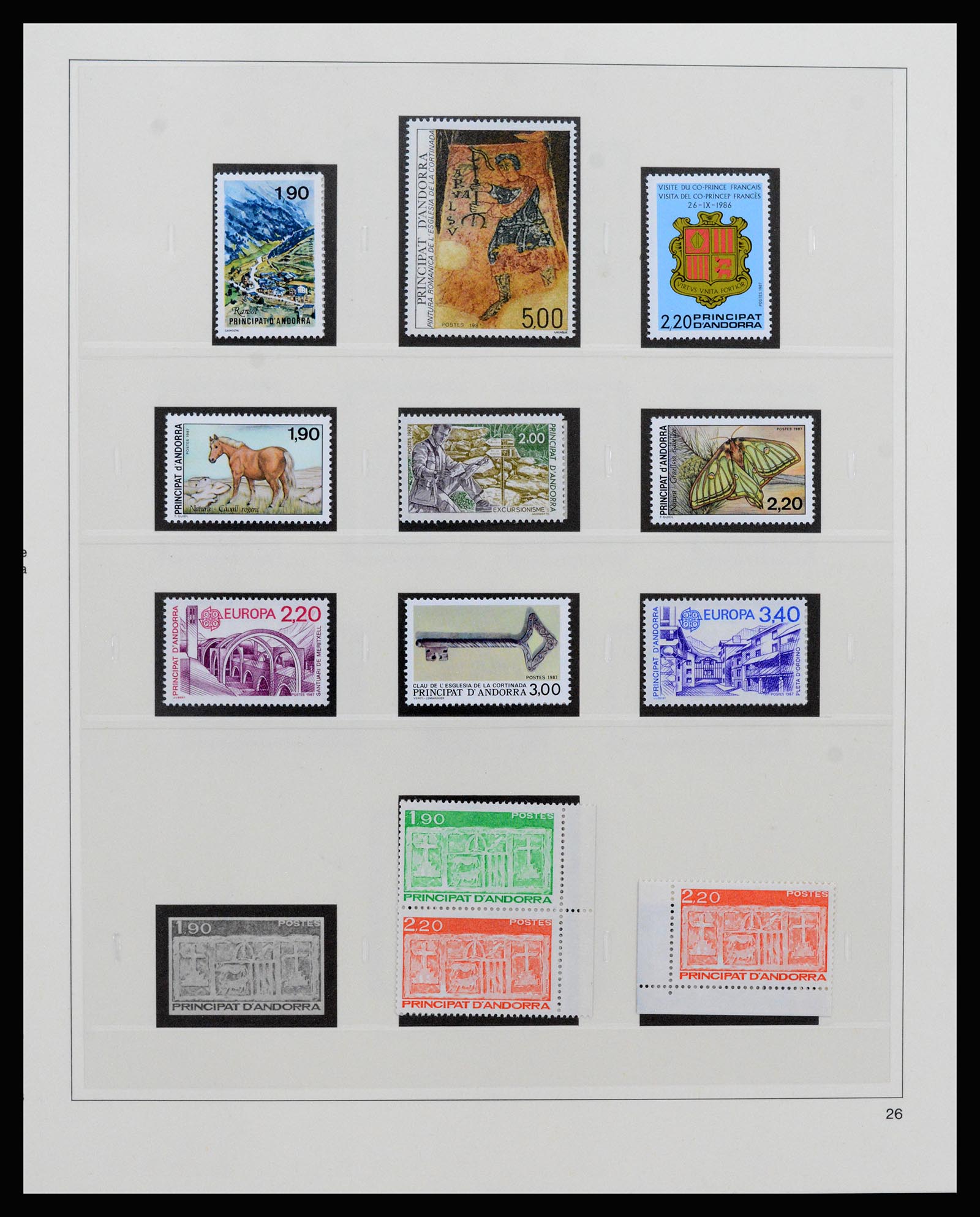 37258 038 - Postzegelverzameling 37258 Andorra 1931-1994.