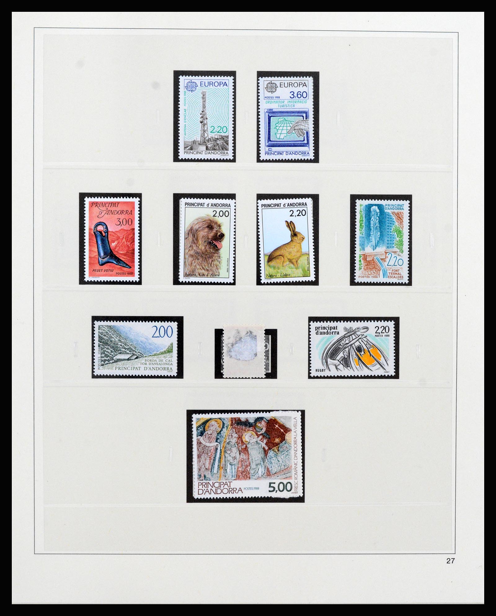 37258 039 - Postzegelverzameling 37258 Andorra 1931-1994.
