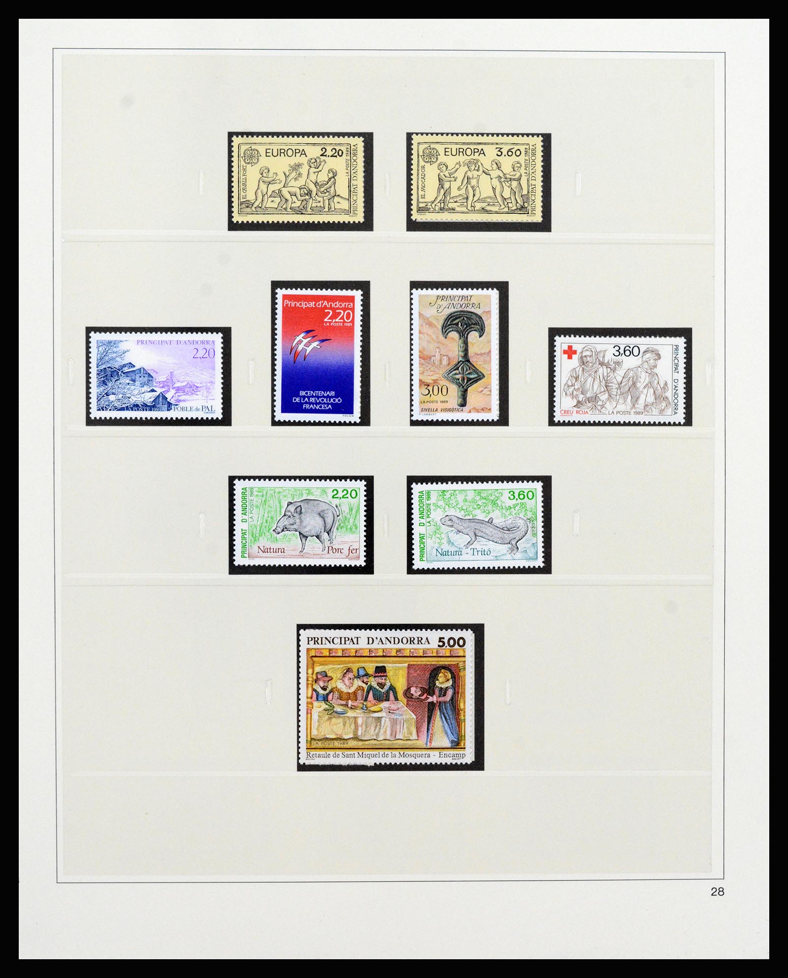 37258 040 - Postzegelverzameling 37258 Andorra 1931-1994.