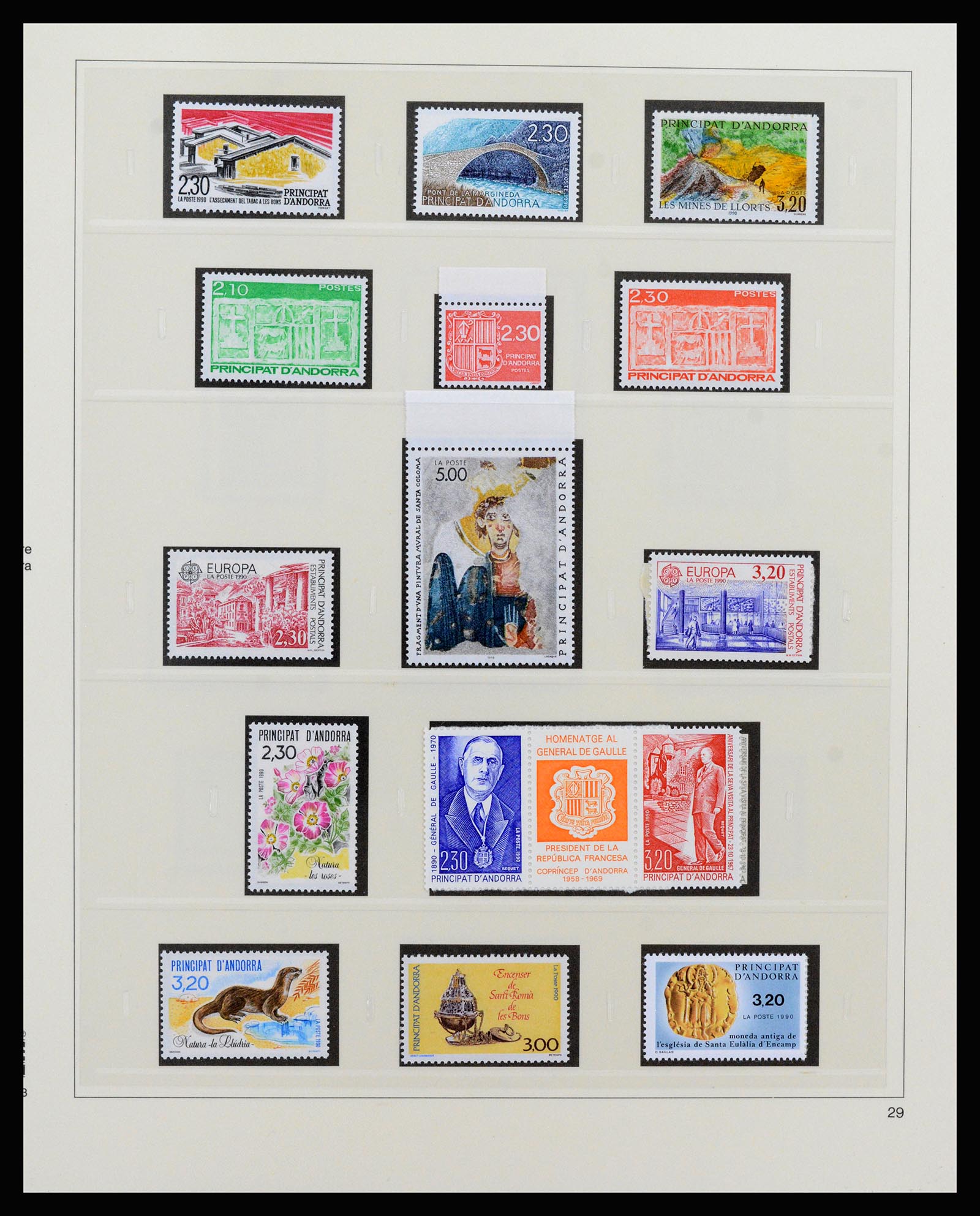 37258 041 - Postzegelverzameling 37258 Andorra 1931-1994.