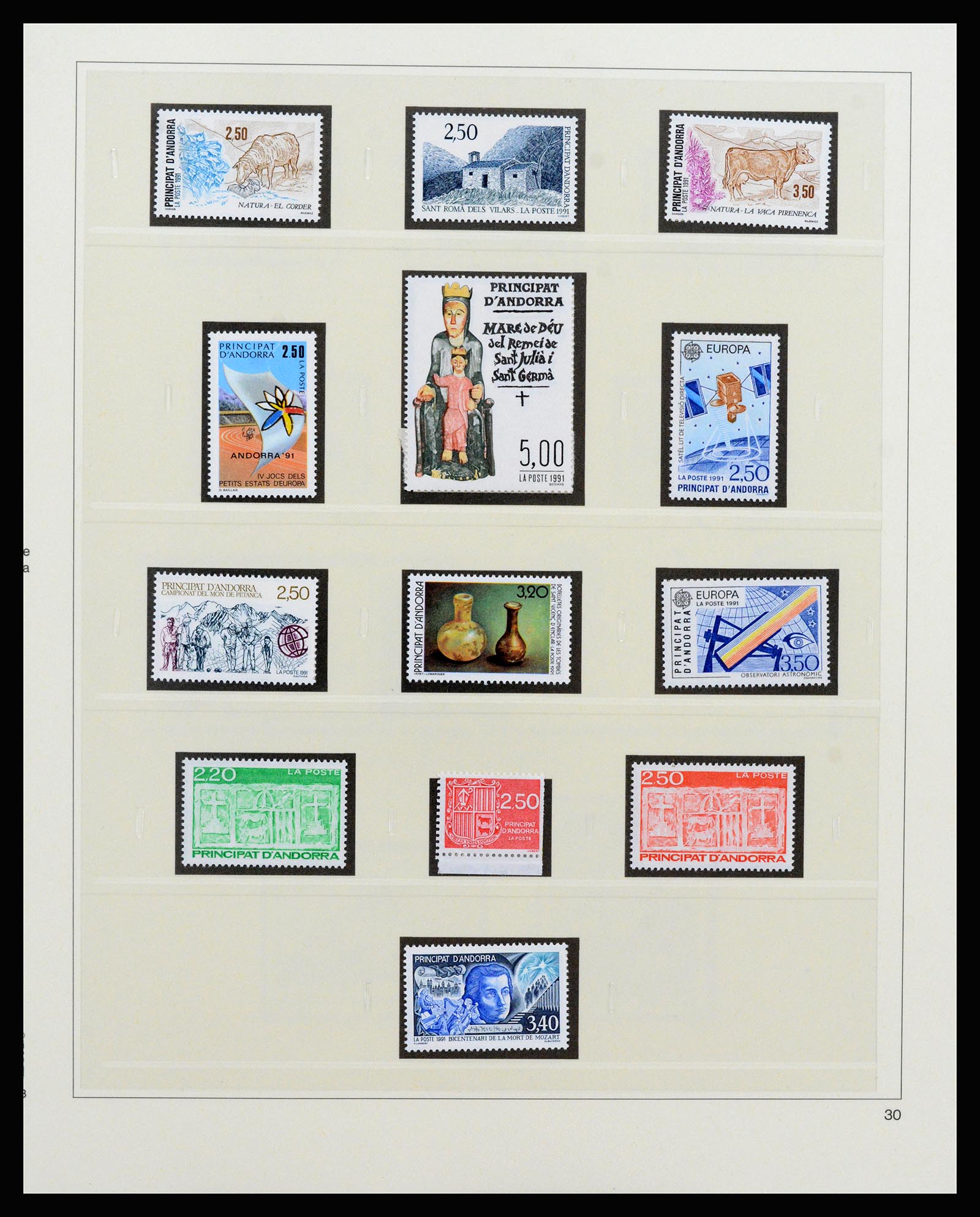 37258 042 - Postzegelverzameling 37258 Andorra 1931-1994.