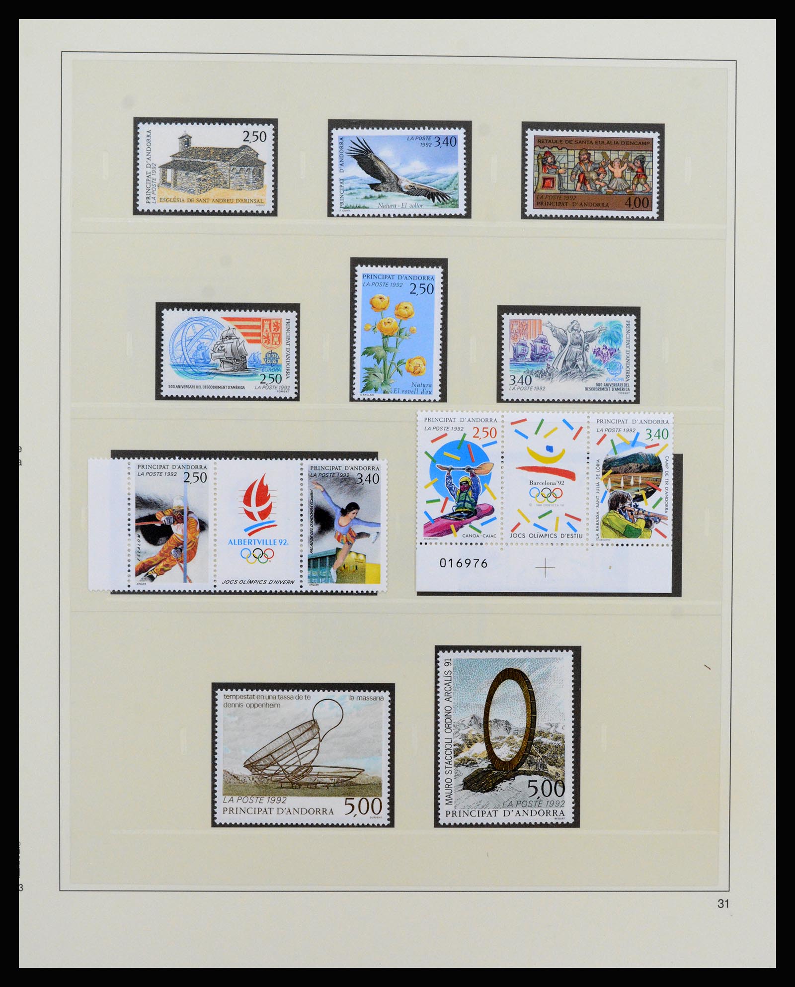 37258 043 - Postzegelverzameling 37258 Andorra 1931-1994.