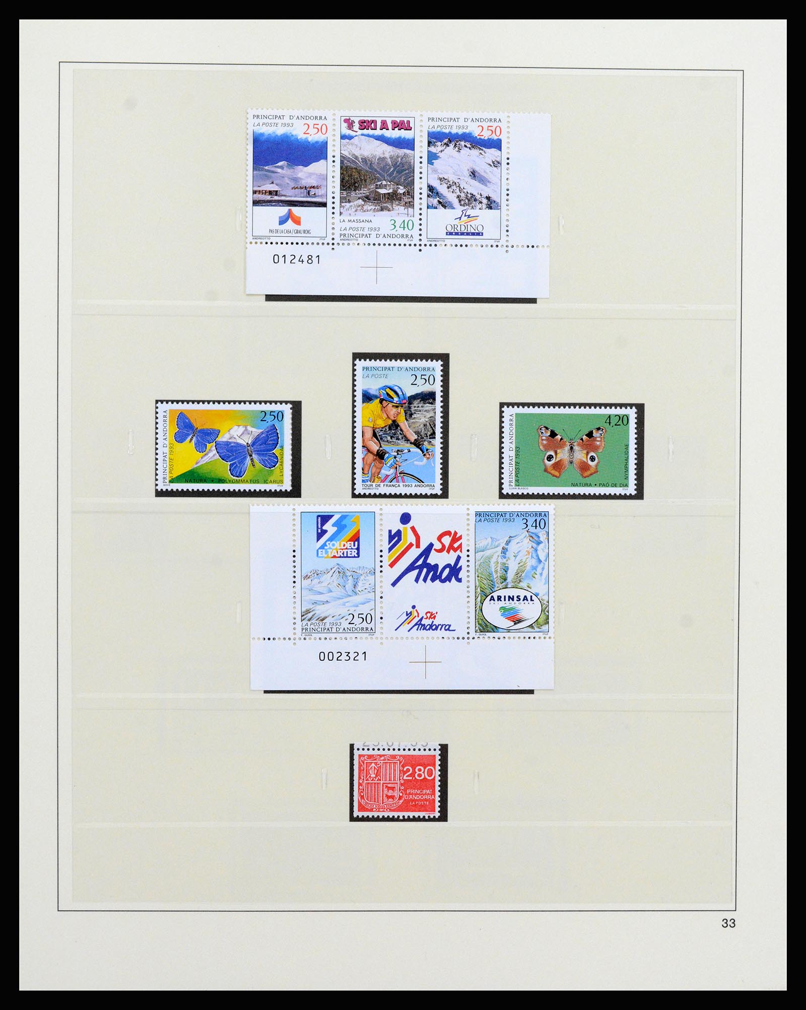 37258 045 - Postzegelverzameling 37258 Andorra 1931-1994.