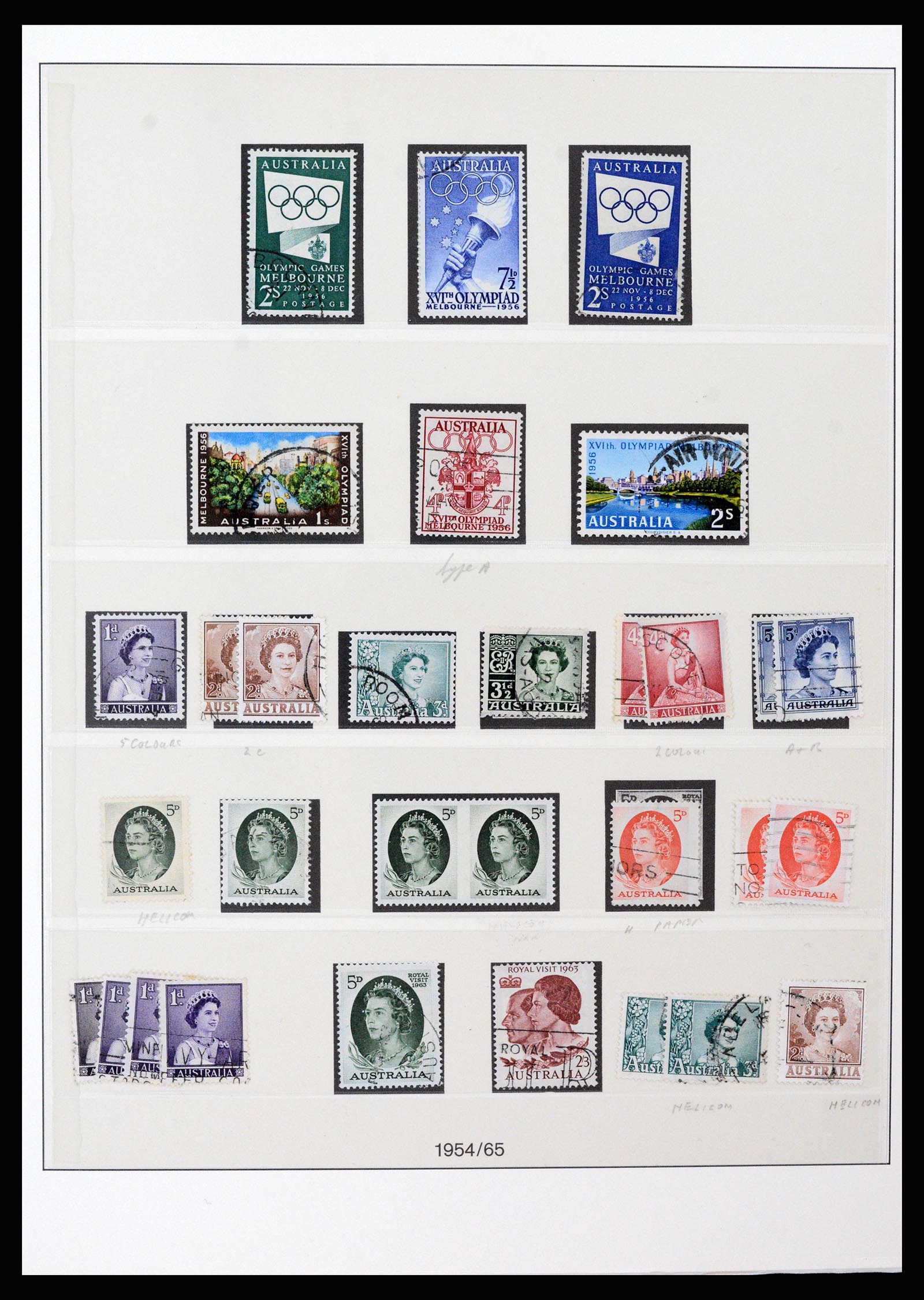37259 004 - Postzegelverzameling 37259 Australië 1951-2016.