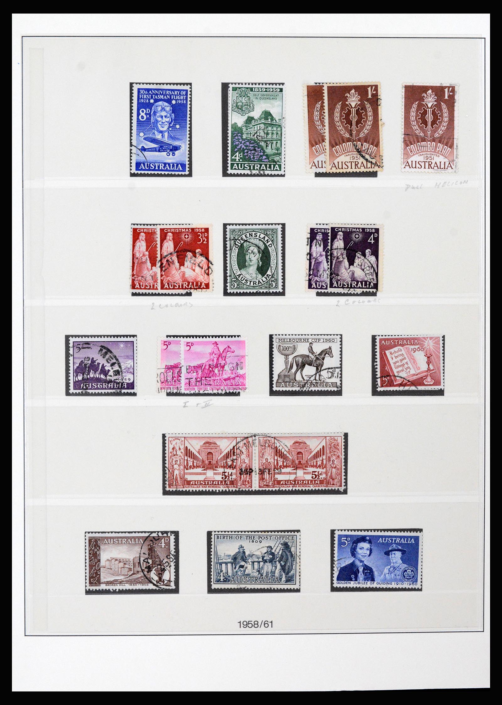 37259 007 - Postzegelverzameling 37259 Australië 1951-2016.