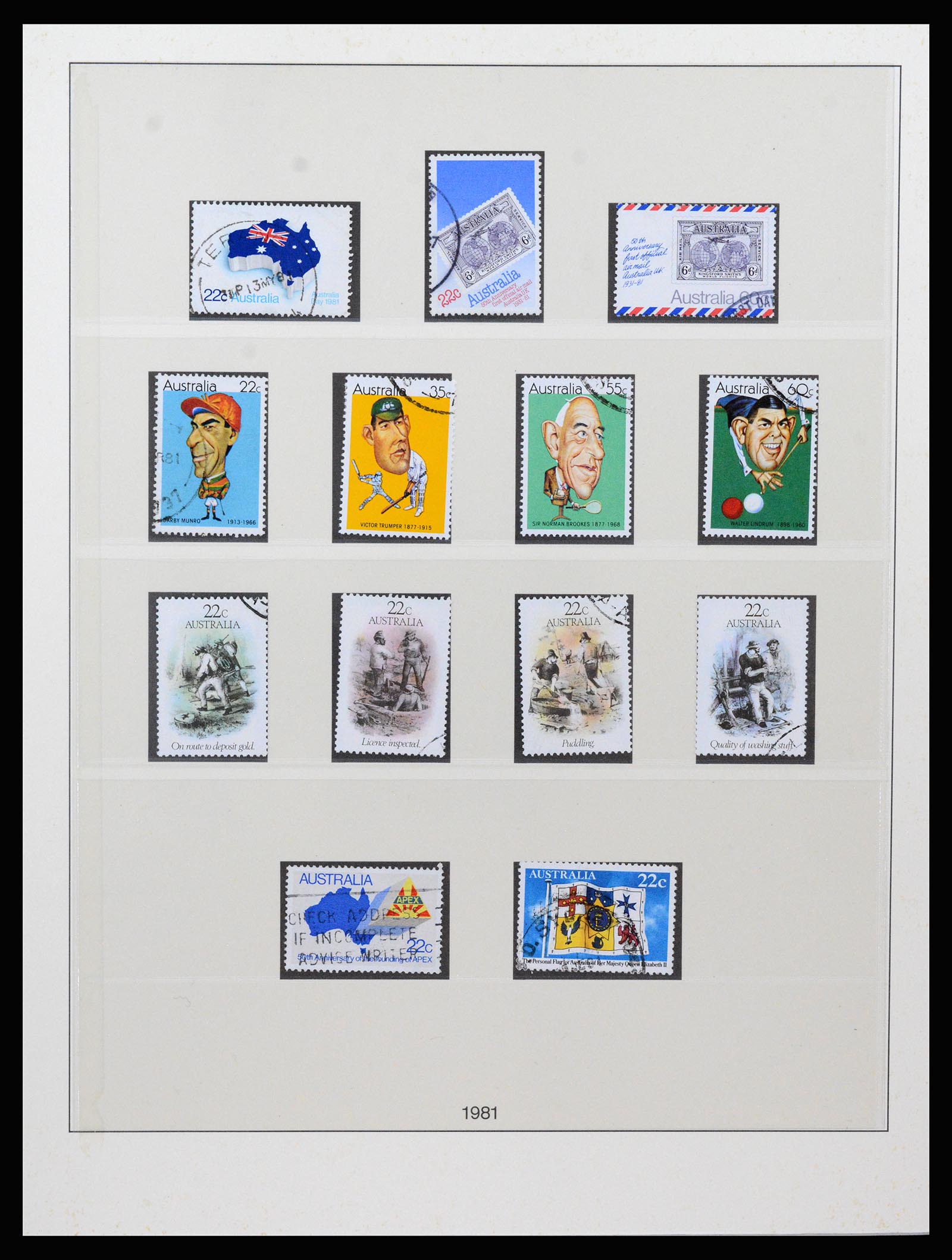 37259 049 - Postzegelverzameling 37259 Australië 1951-2016.