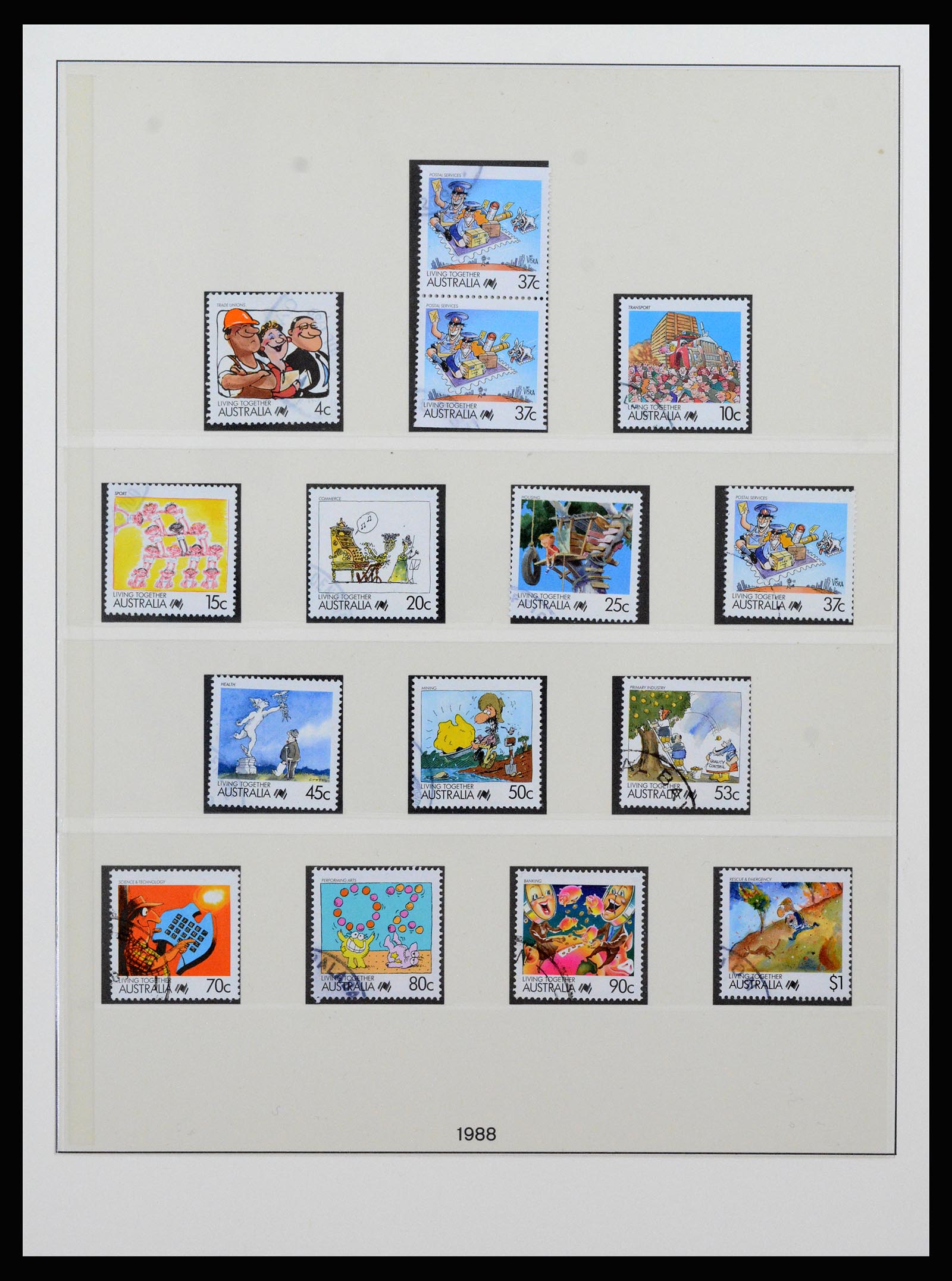 37259 079 - Postzegelverzameling 37259 Australië 1951-2016.