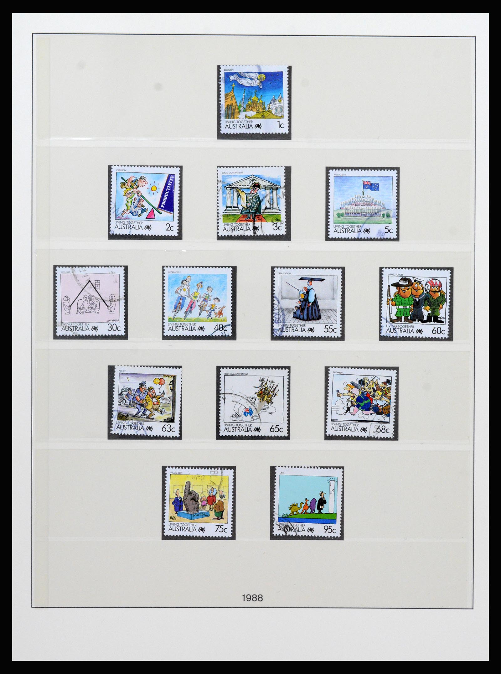 37259 080 - Postzegelverzameling 37259 Australië 1951-2016.