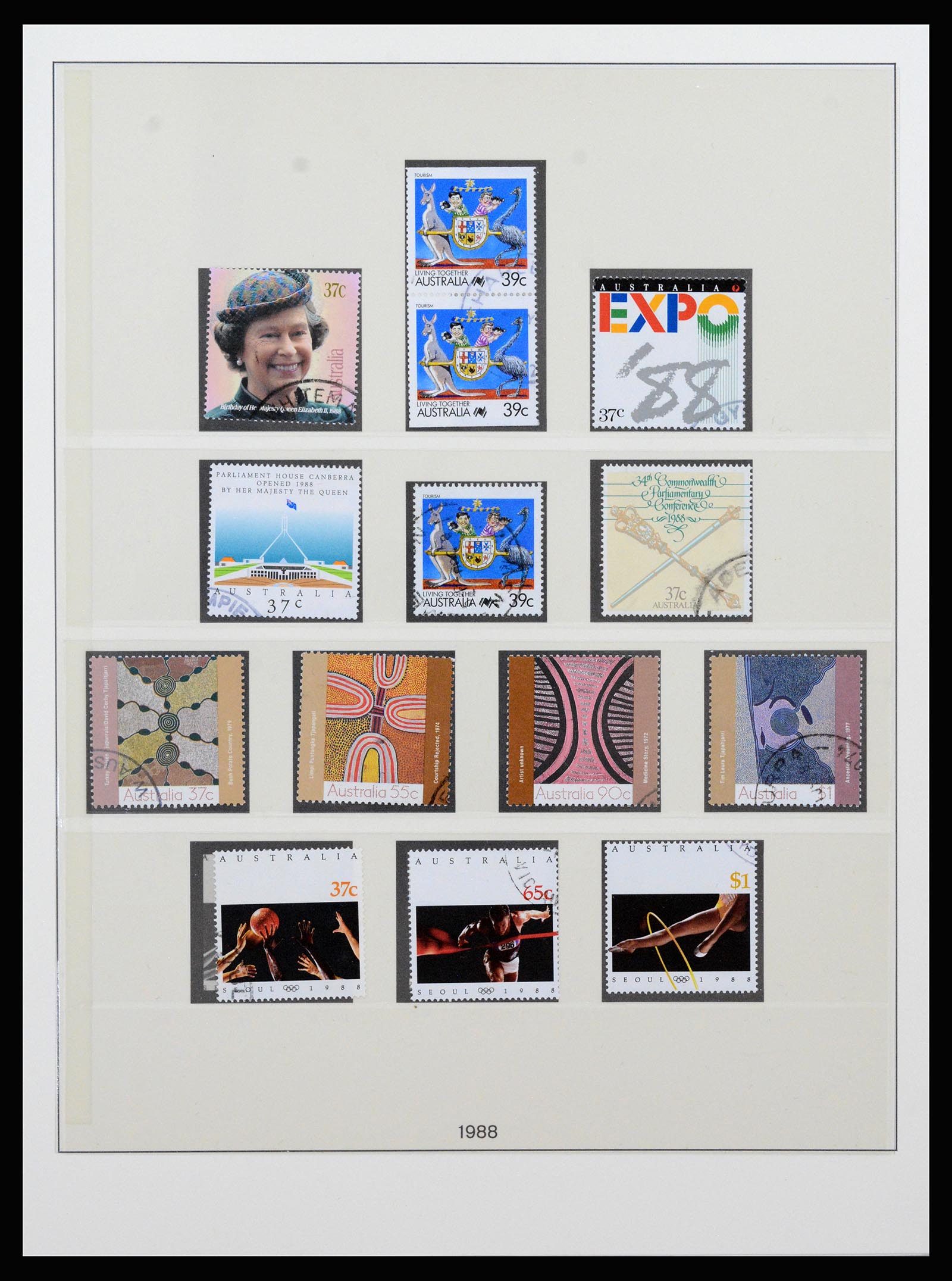 37259 081 - Postzegelverzameling 37259 Australië 1951-2016.