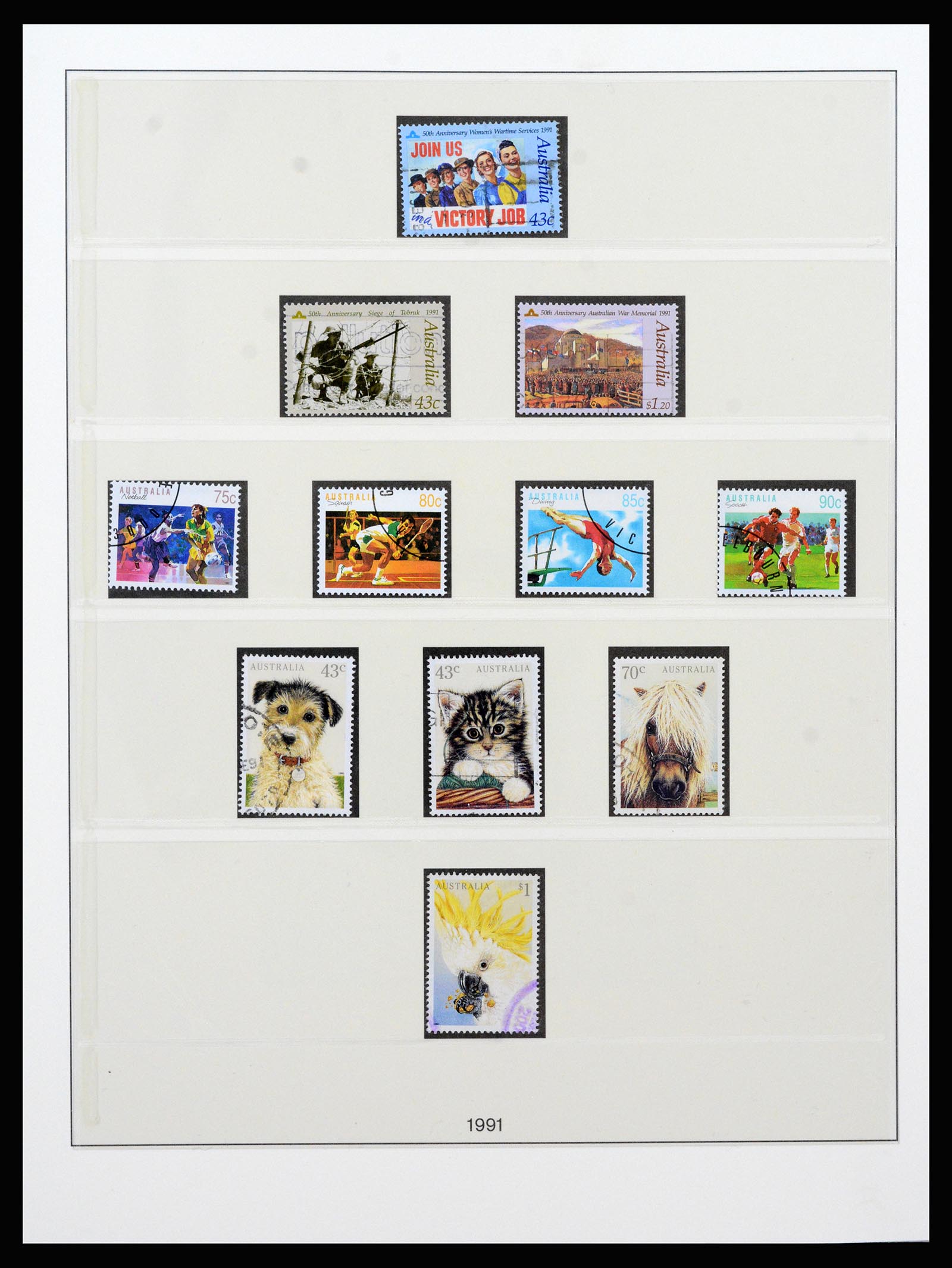 37259 096 - Postzegelverzameling 37259 Australië 1951-2016.