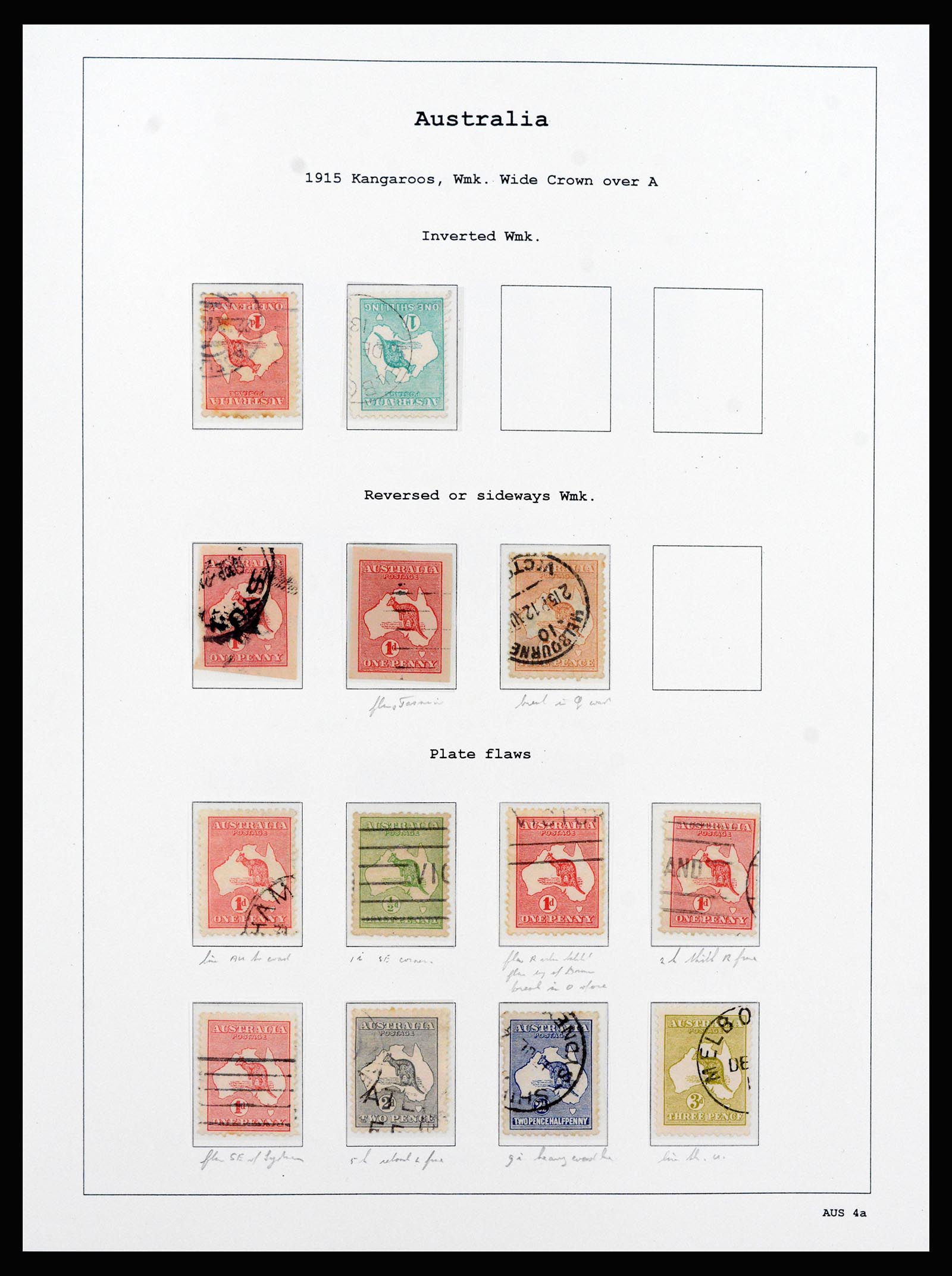 37260 005 - Postzegelverzameling 37260 Australië 1913-1952.