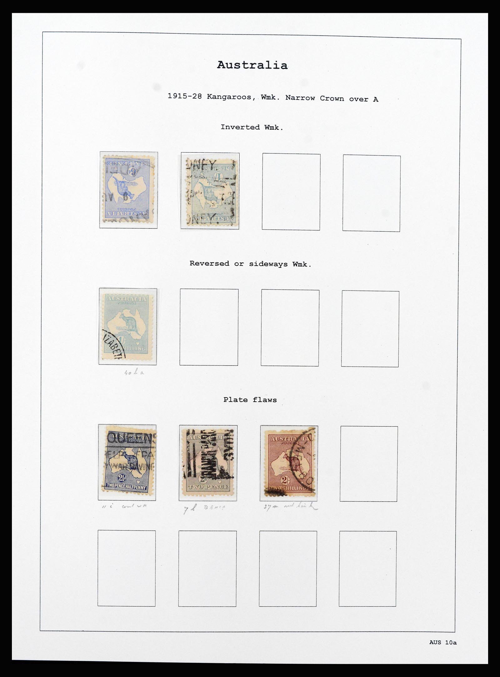 37260 012 - Postzegelverzameling 37260 Australië 1913-1952.