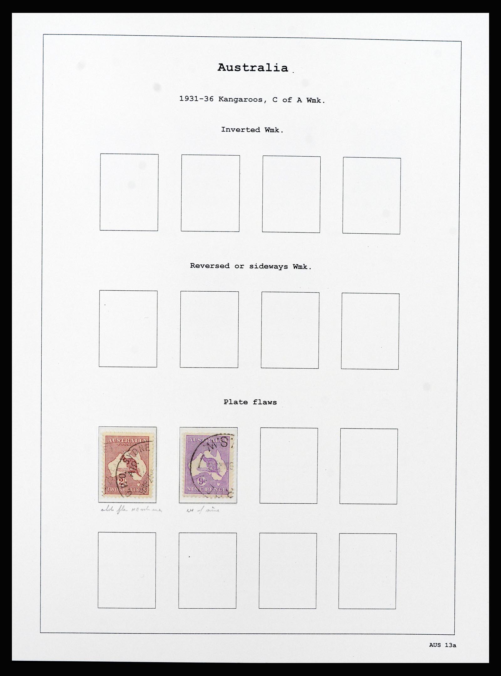 37260 016 - Postzegelverzameling 37260 Australië 1913-1952.