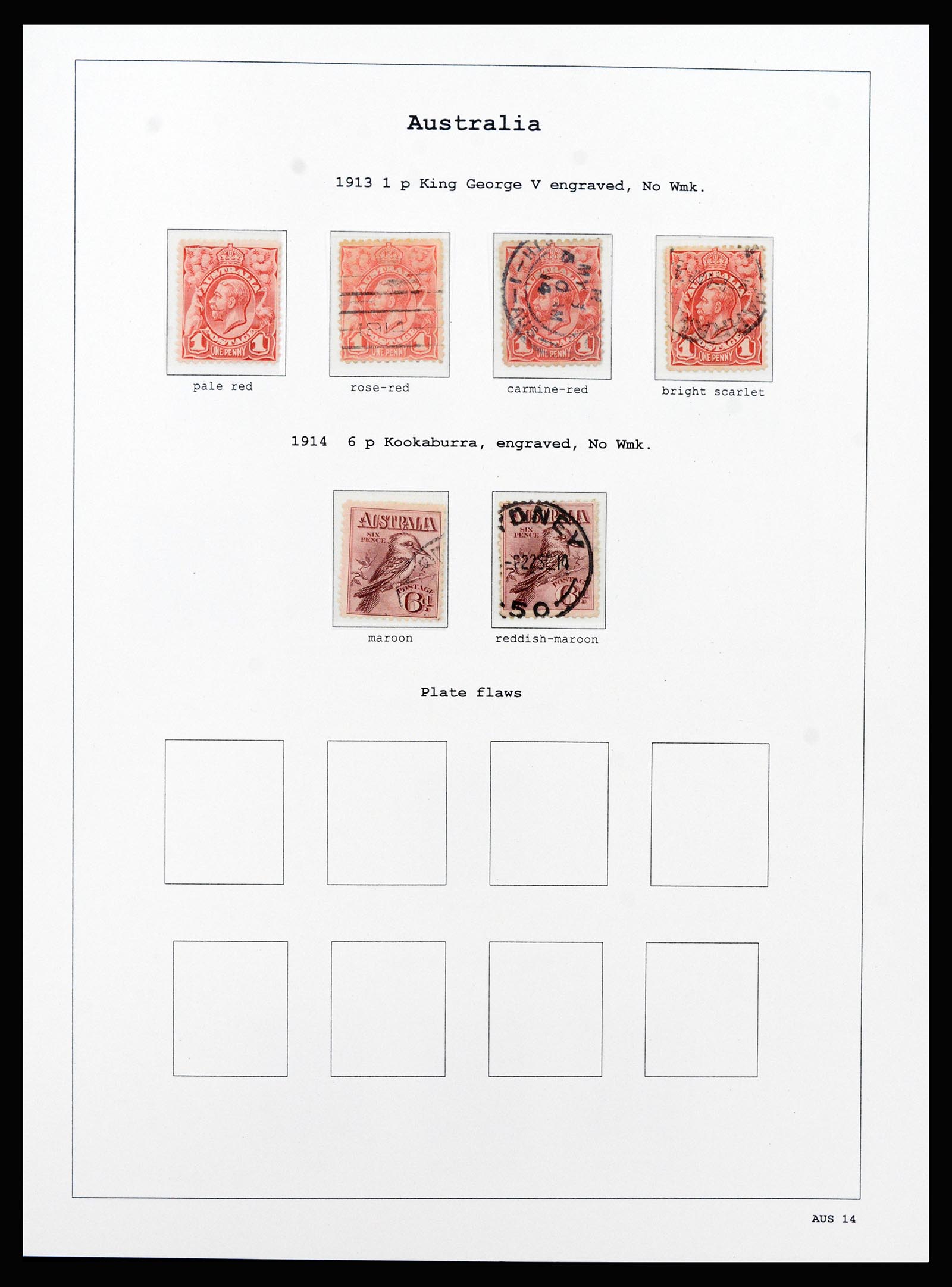 37260 017 - Postzegelverzameling 37260 Australië 1913-1952.