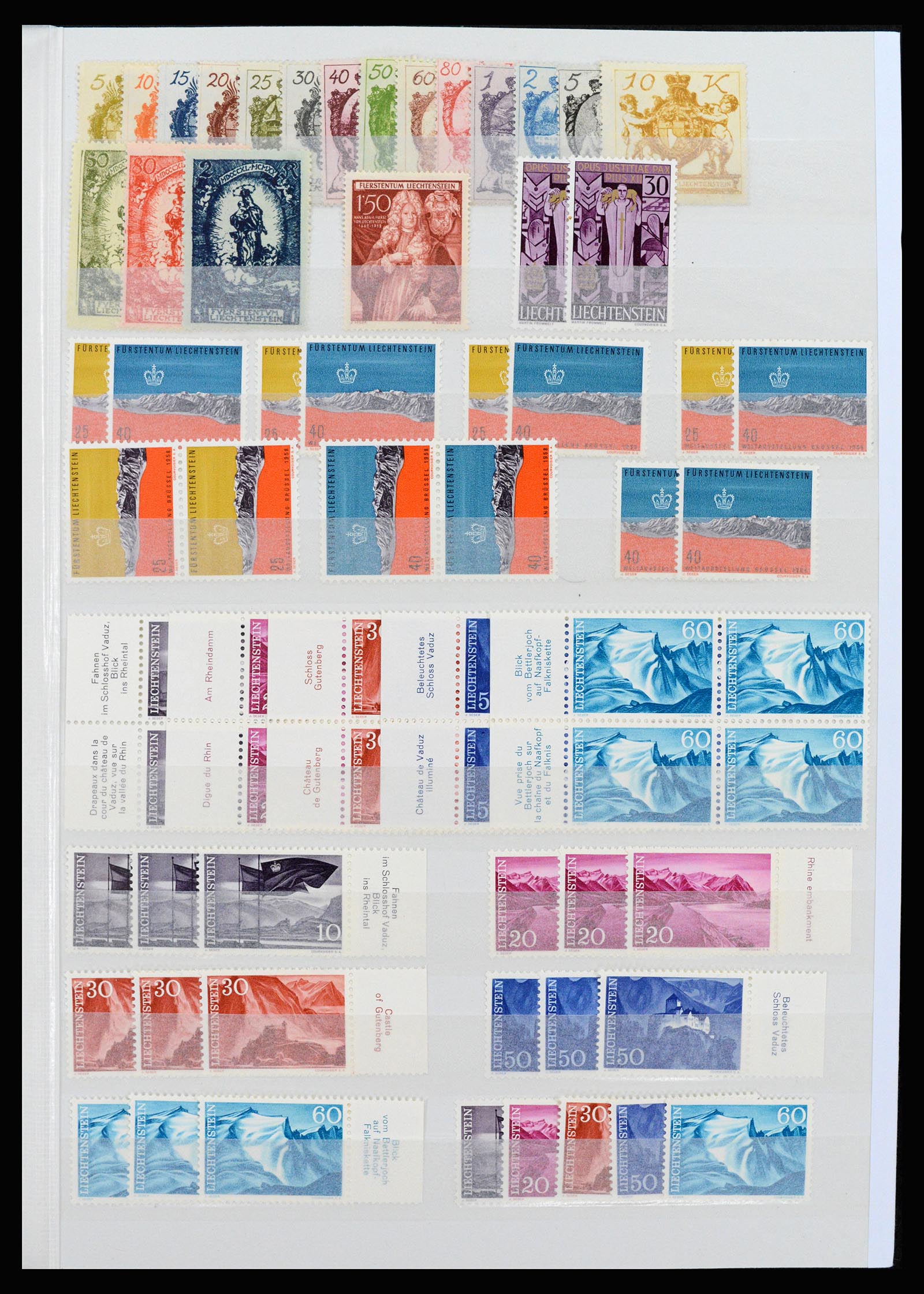 37261 001 - Postzegelverzameling 37261 Liechtenstein 1961-1995.