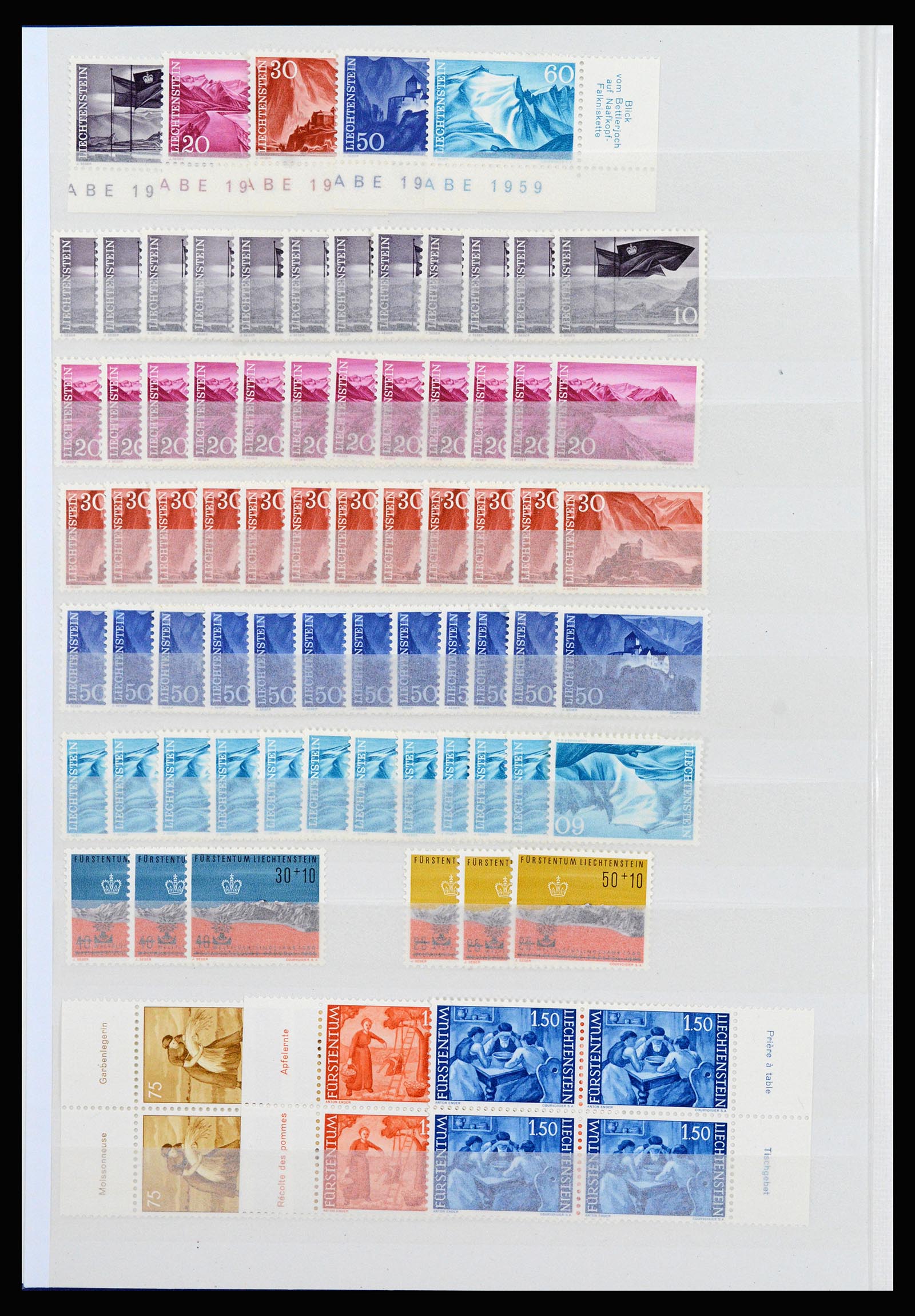 37261 002 - Postzegelverzameling 37261 Liechtenstein 1961-1995.