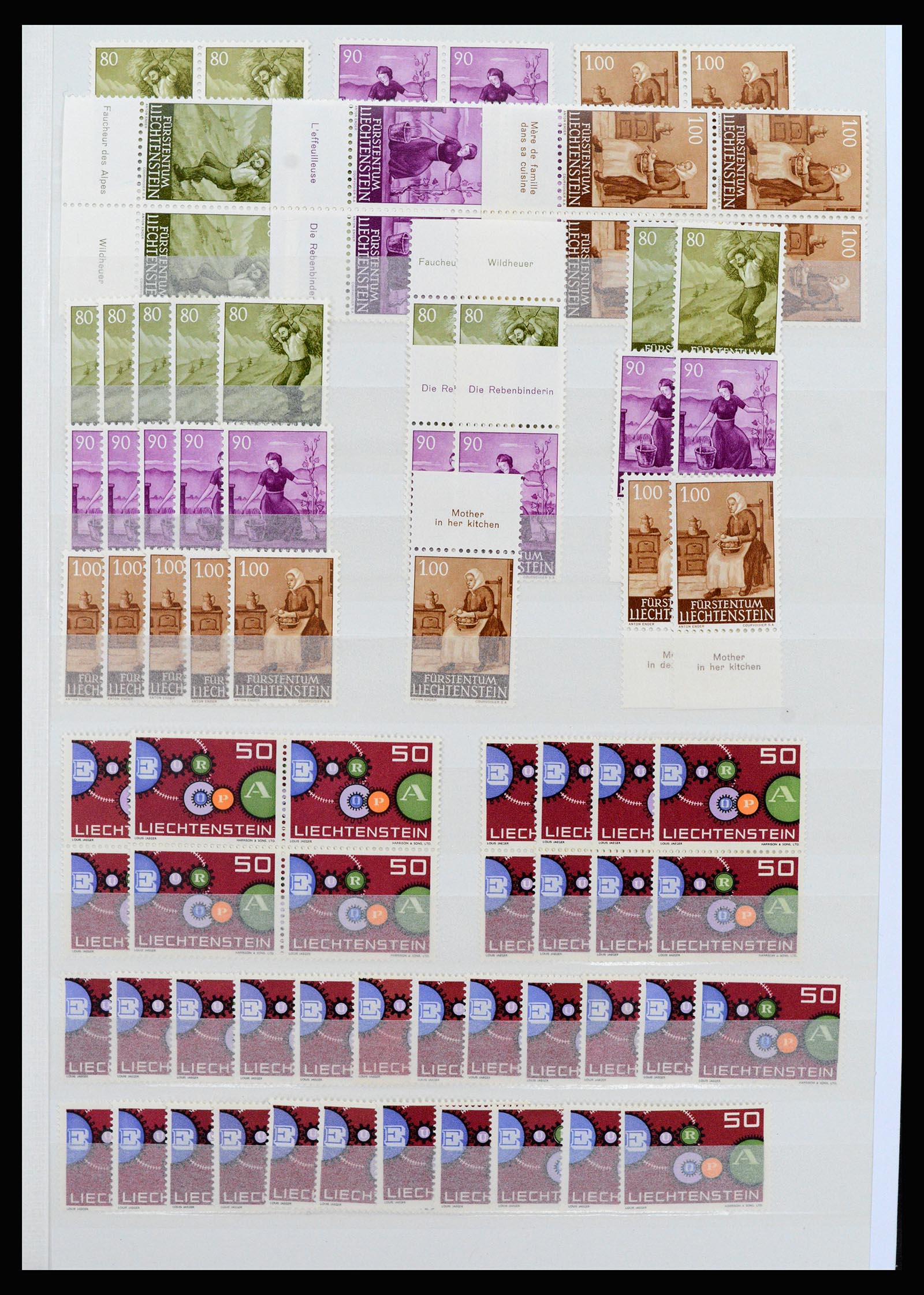 37261 005 - Postzegelverzameling 37261 Liechtenstein 1961-1995.