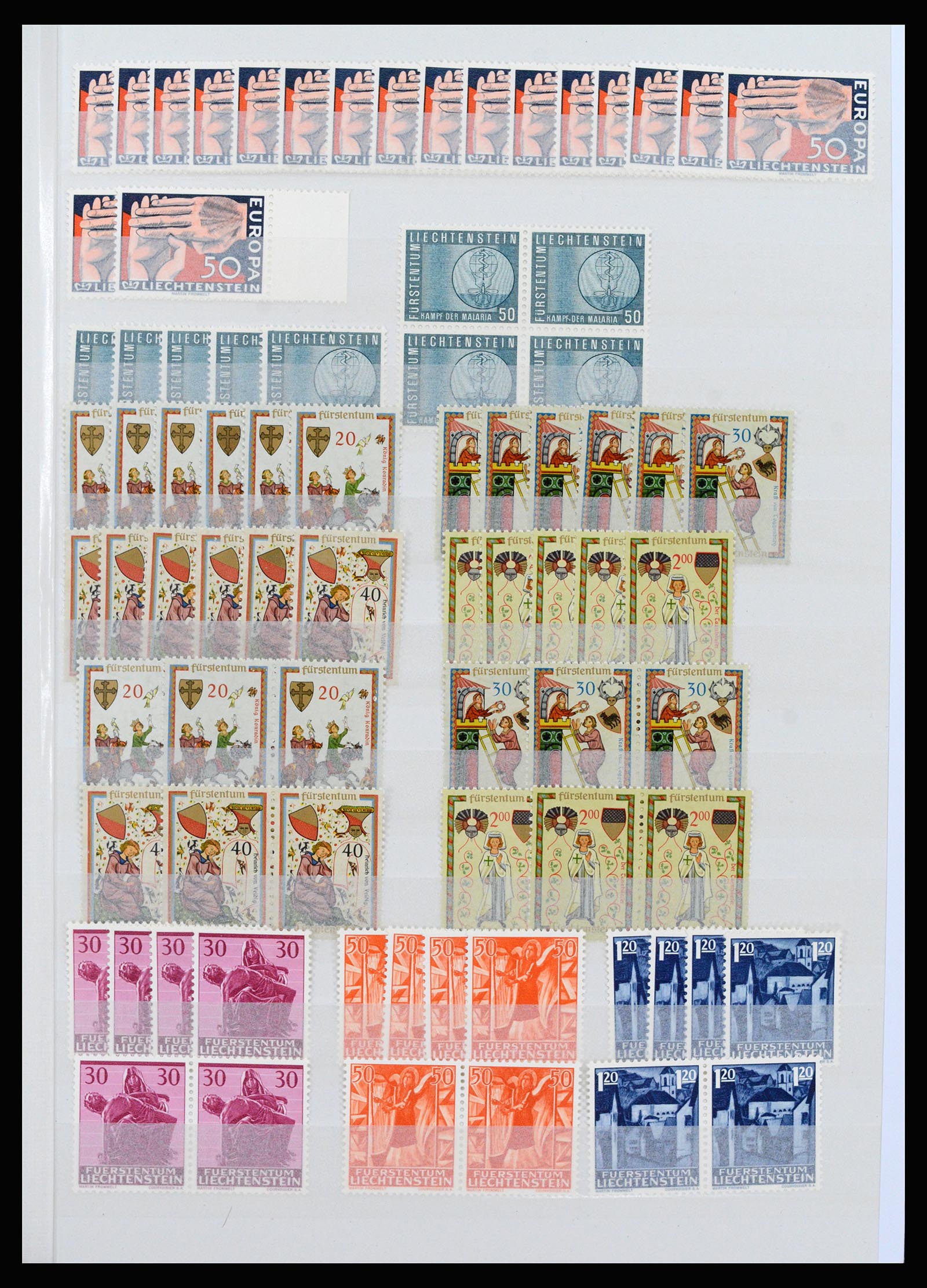 37261 007 - Postzegelverzameling 37261 Liechtenstein 1961-1995.