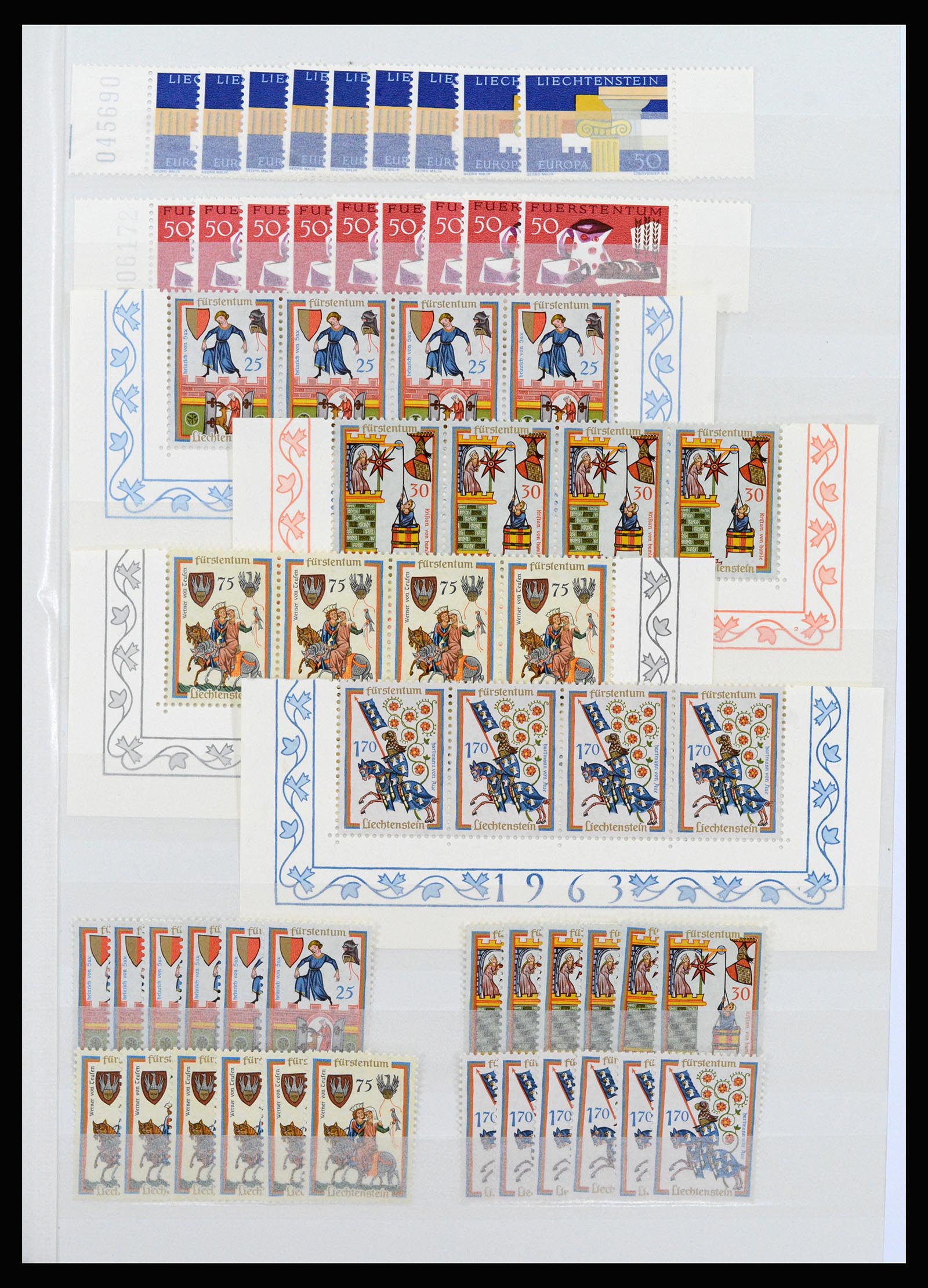 37261 009 - Postzegelverzameling 37261 Liechtenstein 1961-1995.