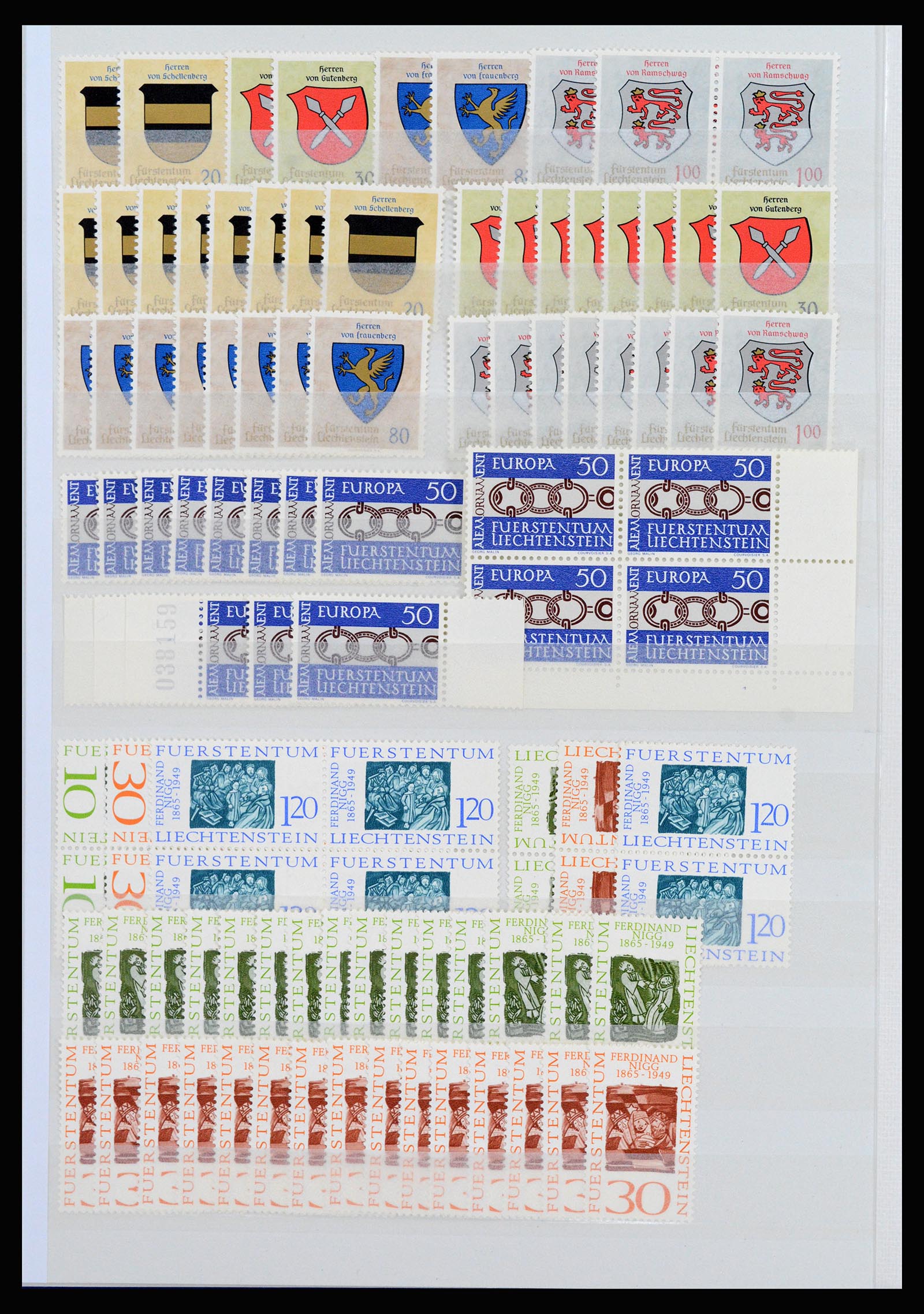 37261 012 - Postzegelverzameling 37261 Liechtenstein 1961-1995.