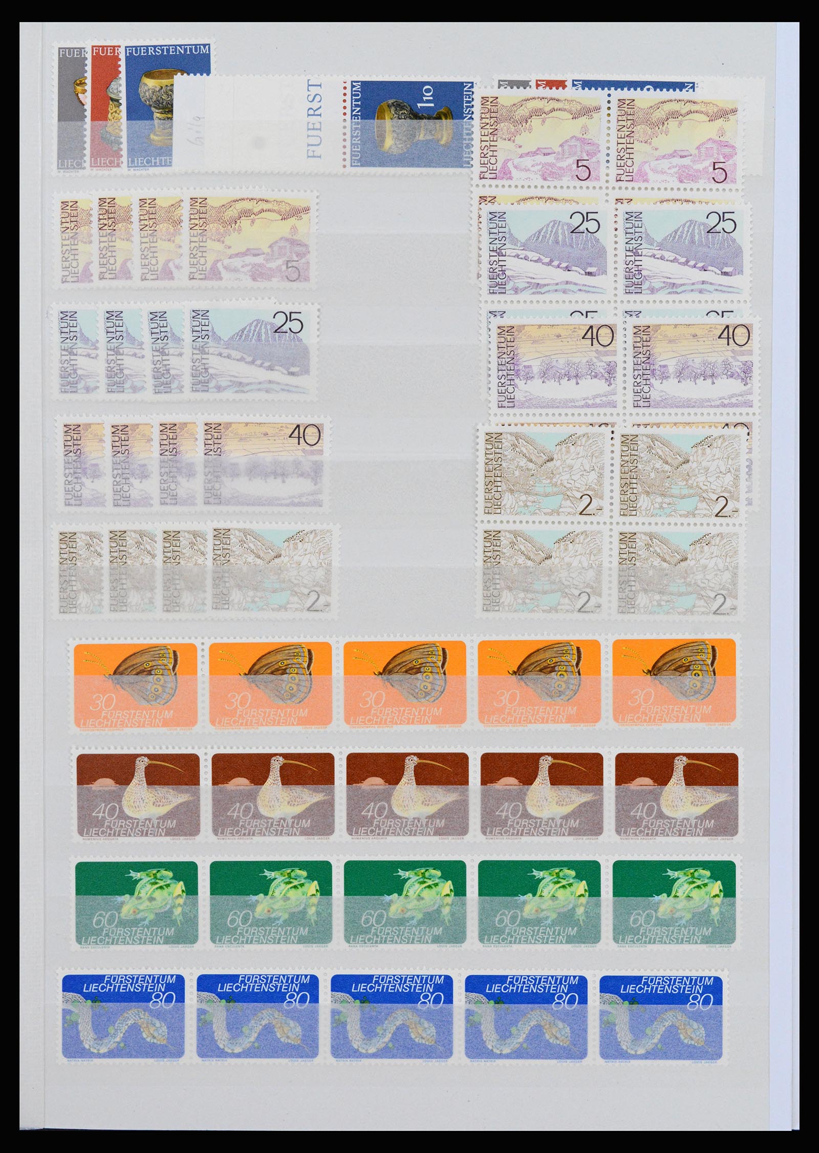 37261 031 - Postzegelverzameling 37261 Liechtenstein 1961-1995.