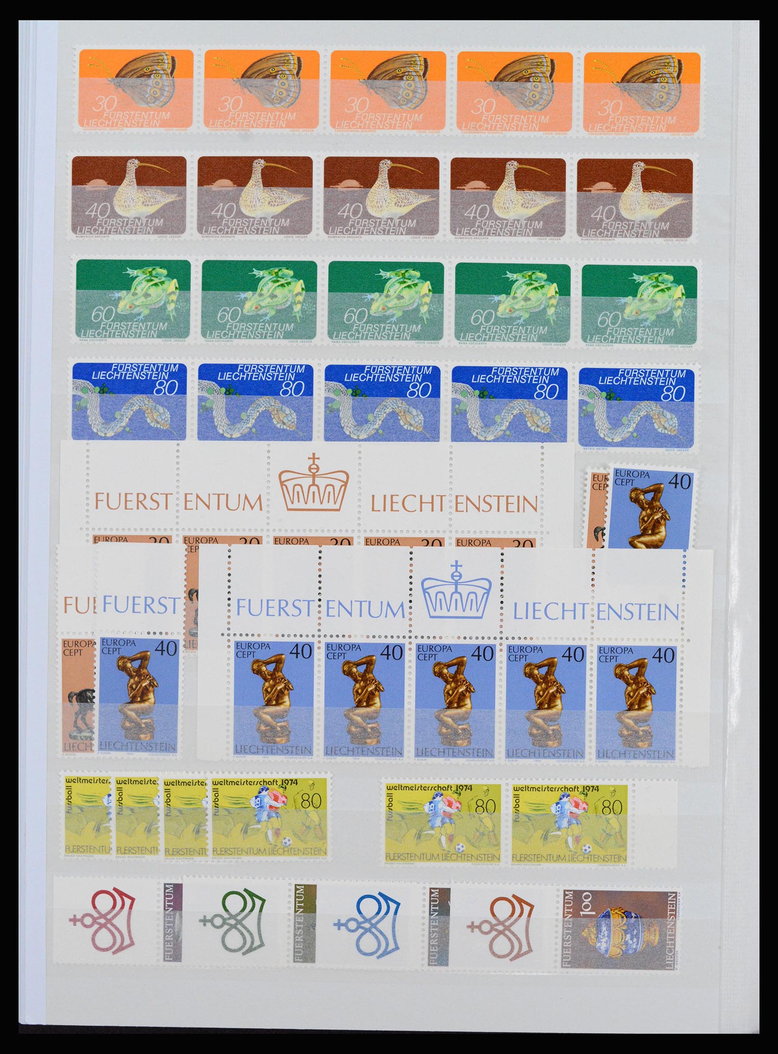 37261 032 - Postzegelverzameling 37261 Liechtenstein 1961-1995.
