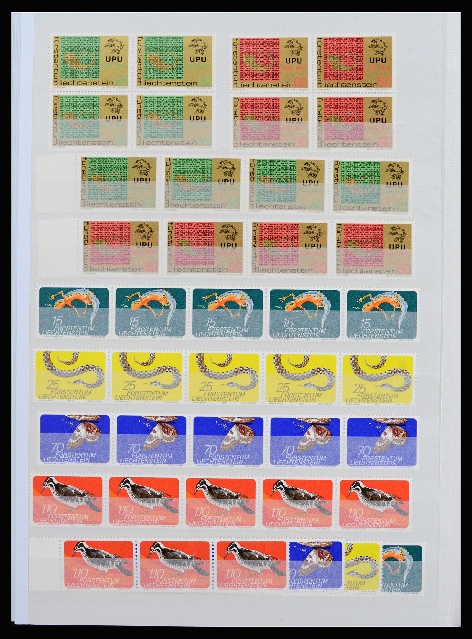 37261 034 - Postzegelverzameling 37261 Liechtenstein 1961-1995.