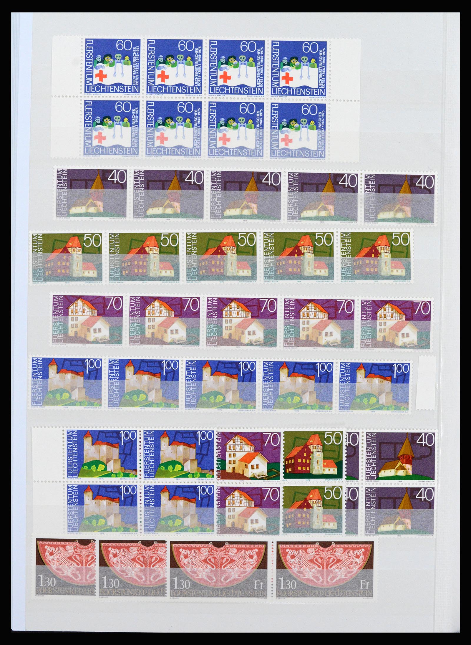 37261 038 - Postzegelverzameling 37261 Liechtenstein 1961-1995.