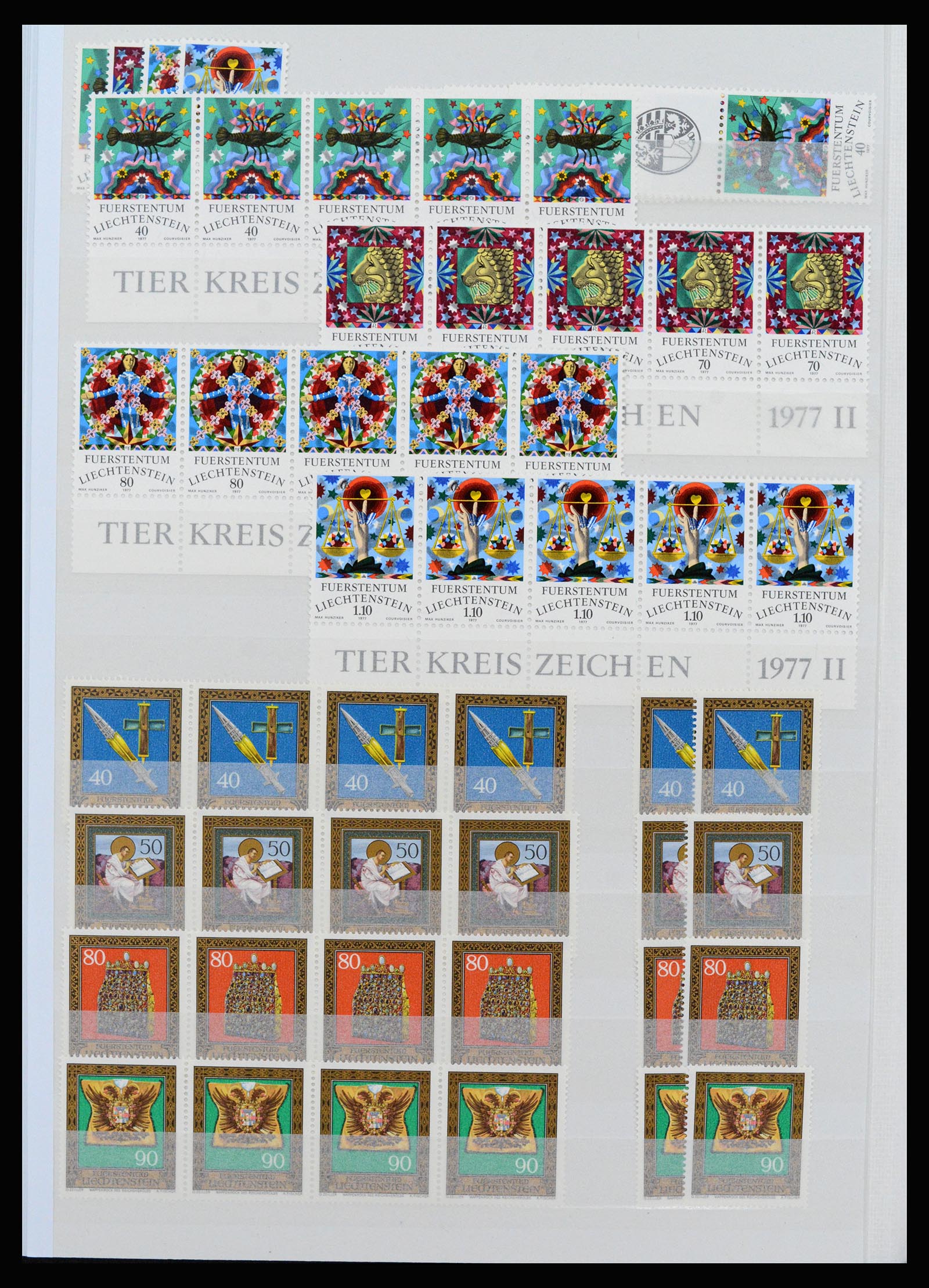 37261 046 - Postzegelverzameling 37261 Liechtenstein 1961-1995.