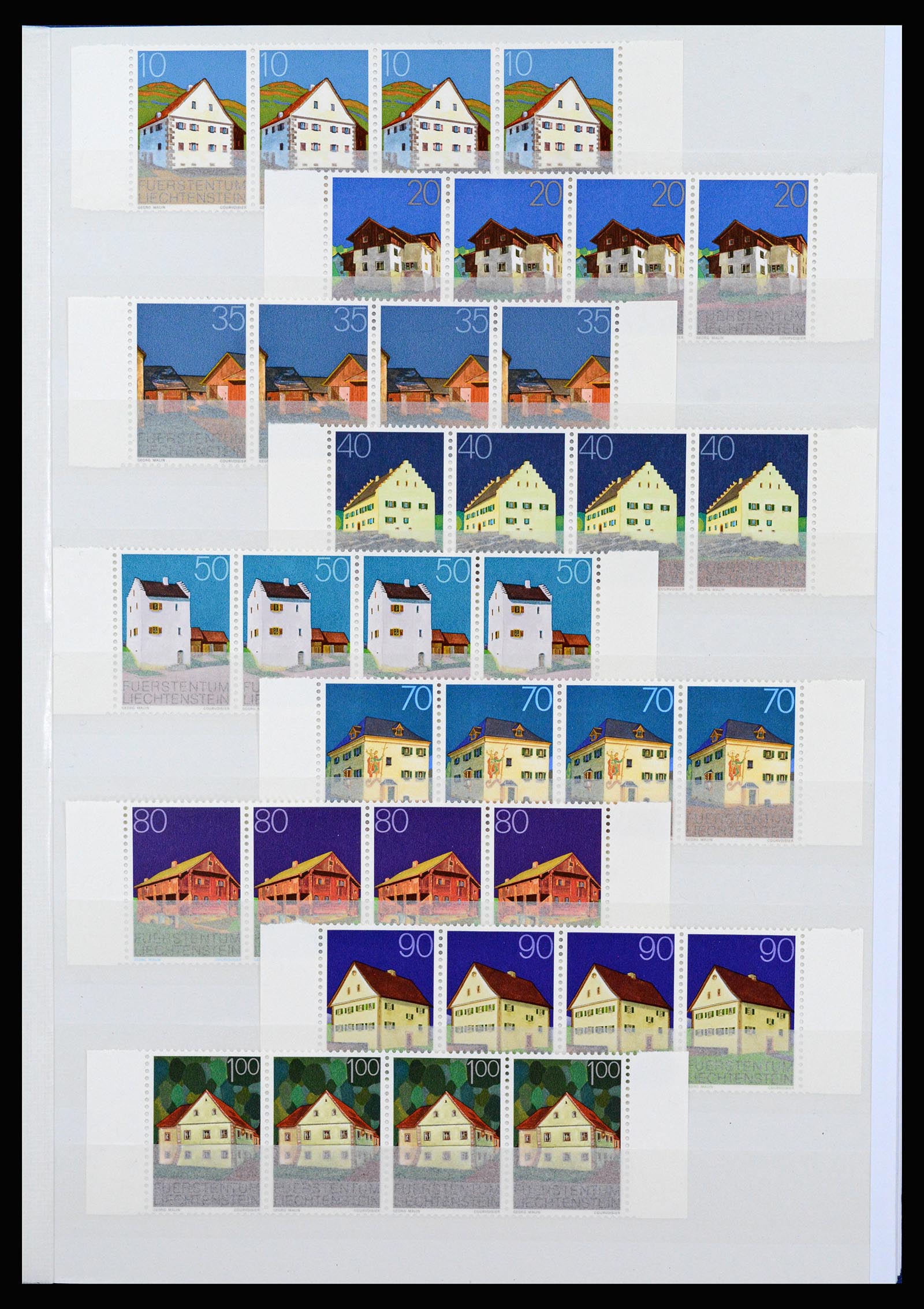 37261 051 - Postzegelverzameling 37261 Liechtenstein 1961-1995.