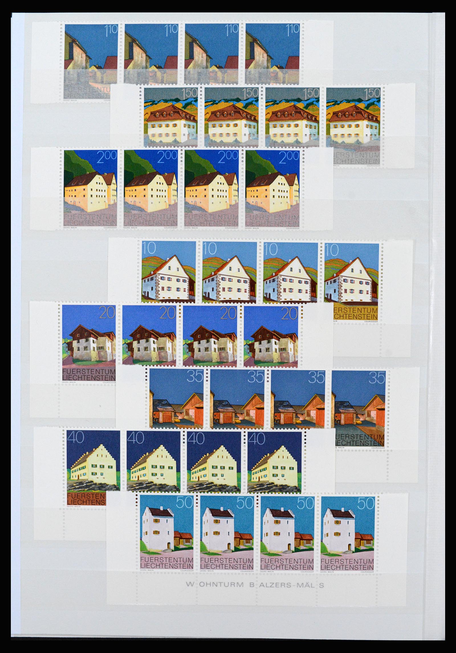 37261 052 - Postzegelverzameling 37261 Liechtenstein 1961-1995.