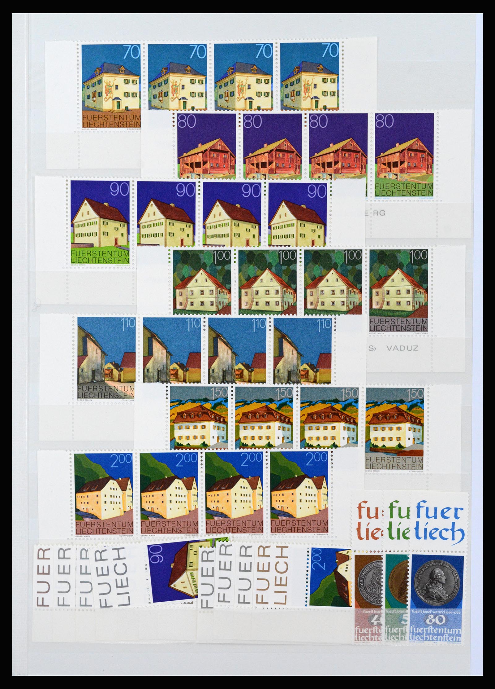 37261 053 - Postzegelverzameling 37261 Liechtenstein 1961-1995.