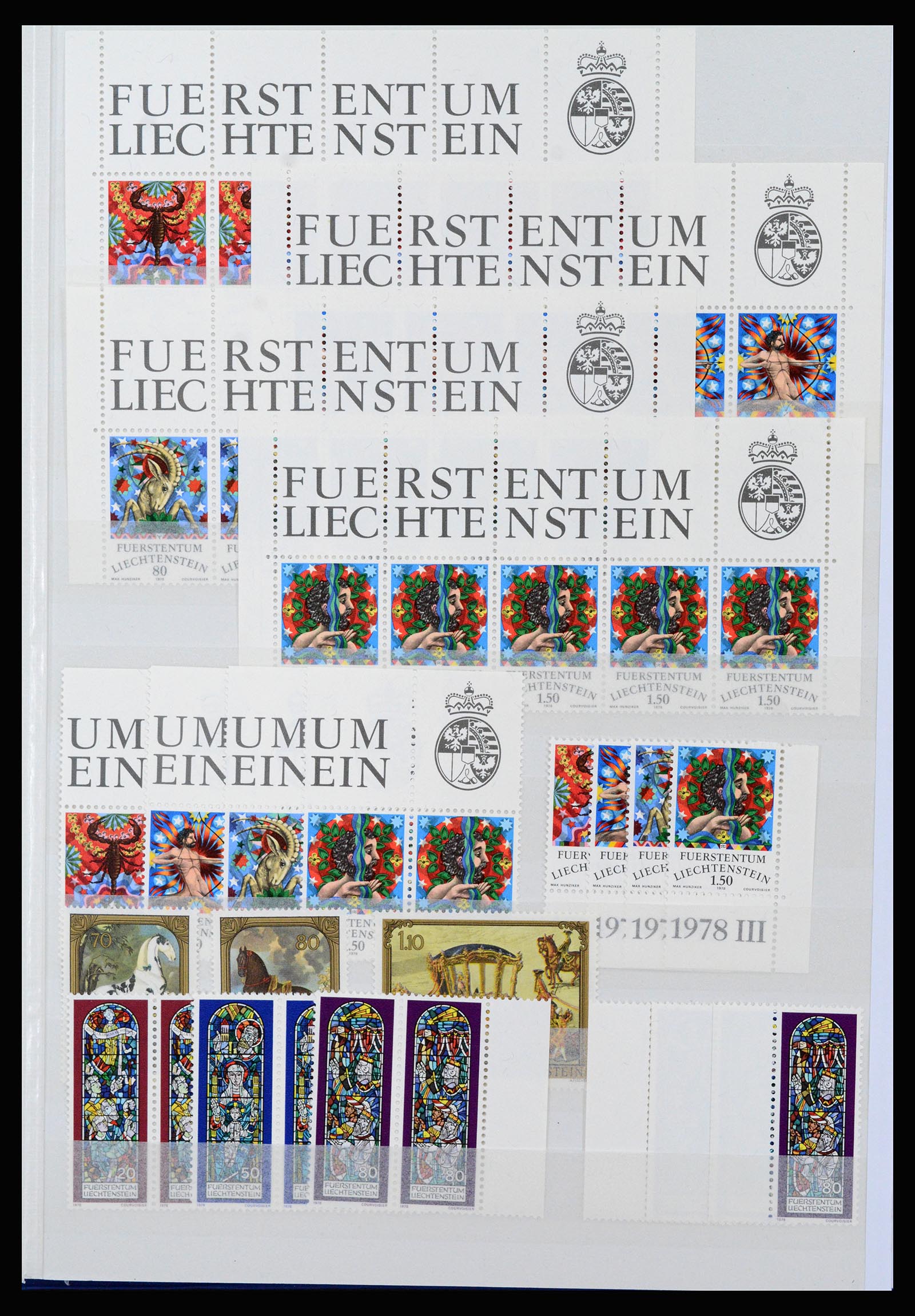 37261 055 - Postzegelverzameling 37261 Liechtenstein 1961-1995.