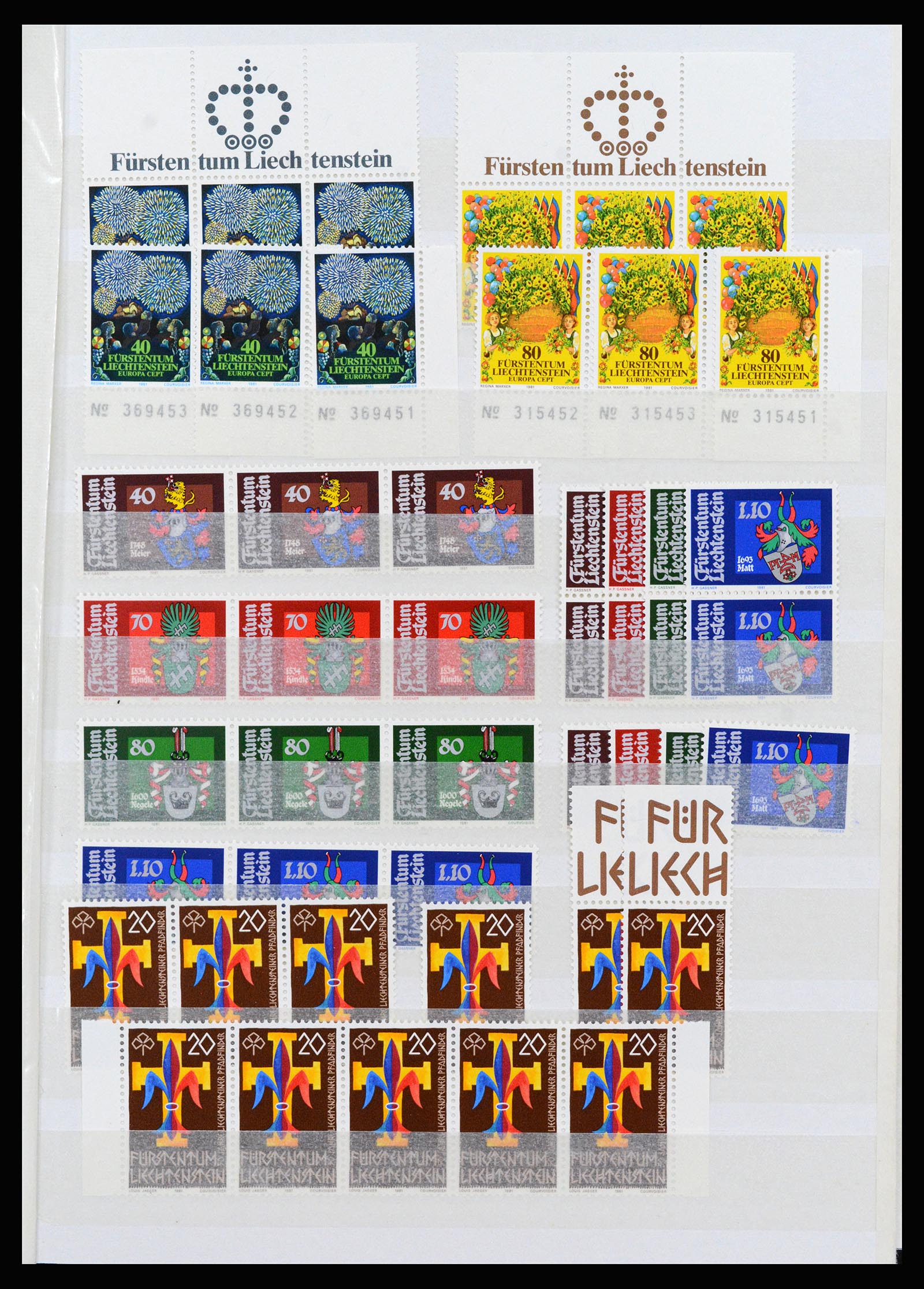 37261 065 - Postzegelverzameling 37261 Liechtenstein 1961-1995.