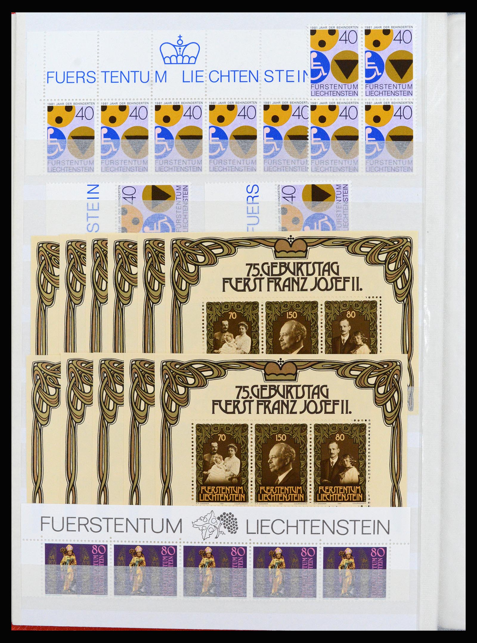 37261 066 - Postzegelverzameling 37261 Liechtenstein 1961-1995.