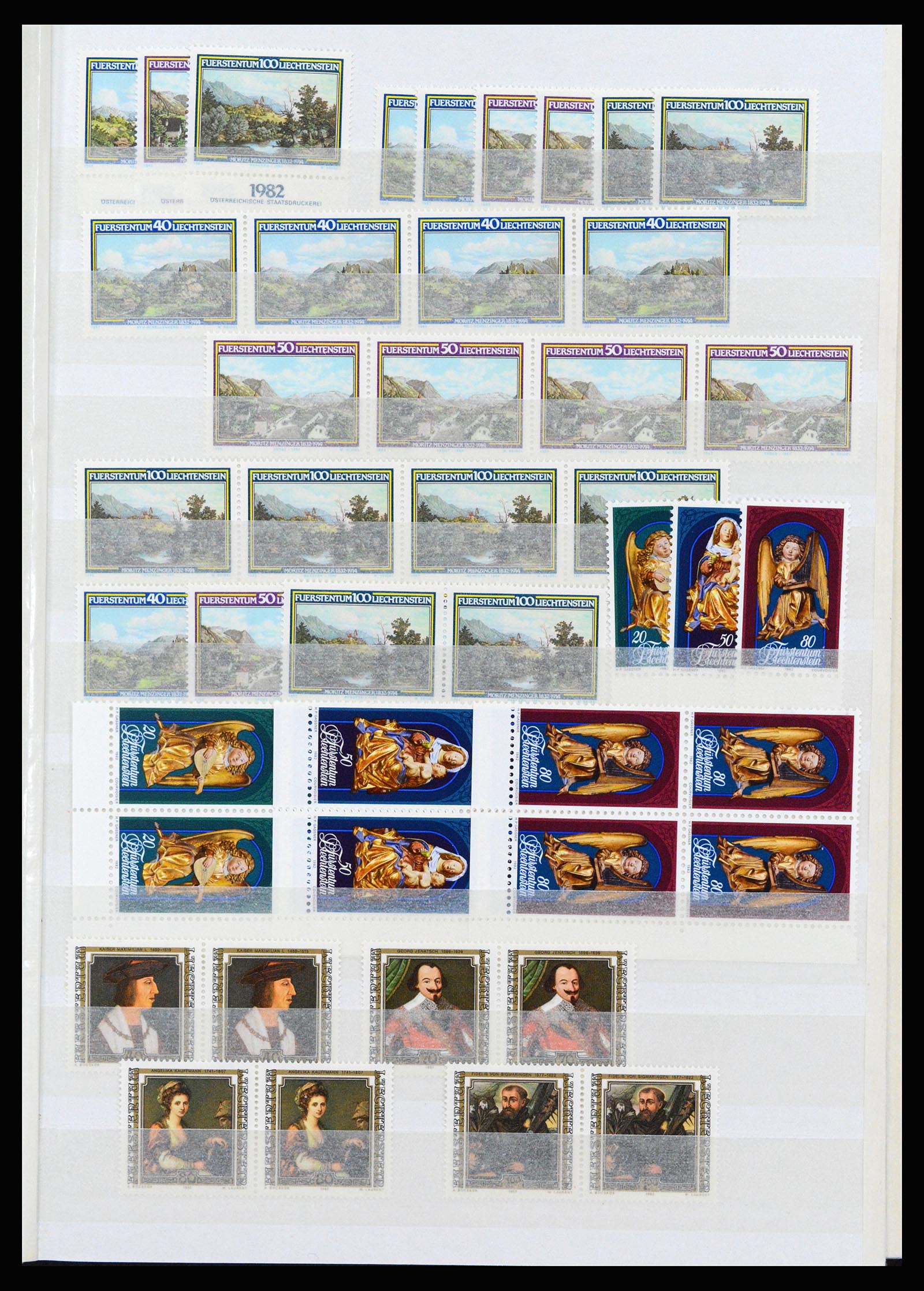 37261 071 - Postzegelverzameling 37261 Liechtenstein 1961-1995.