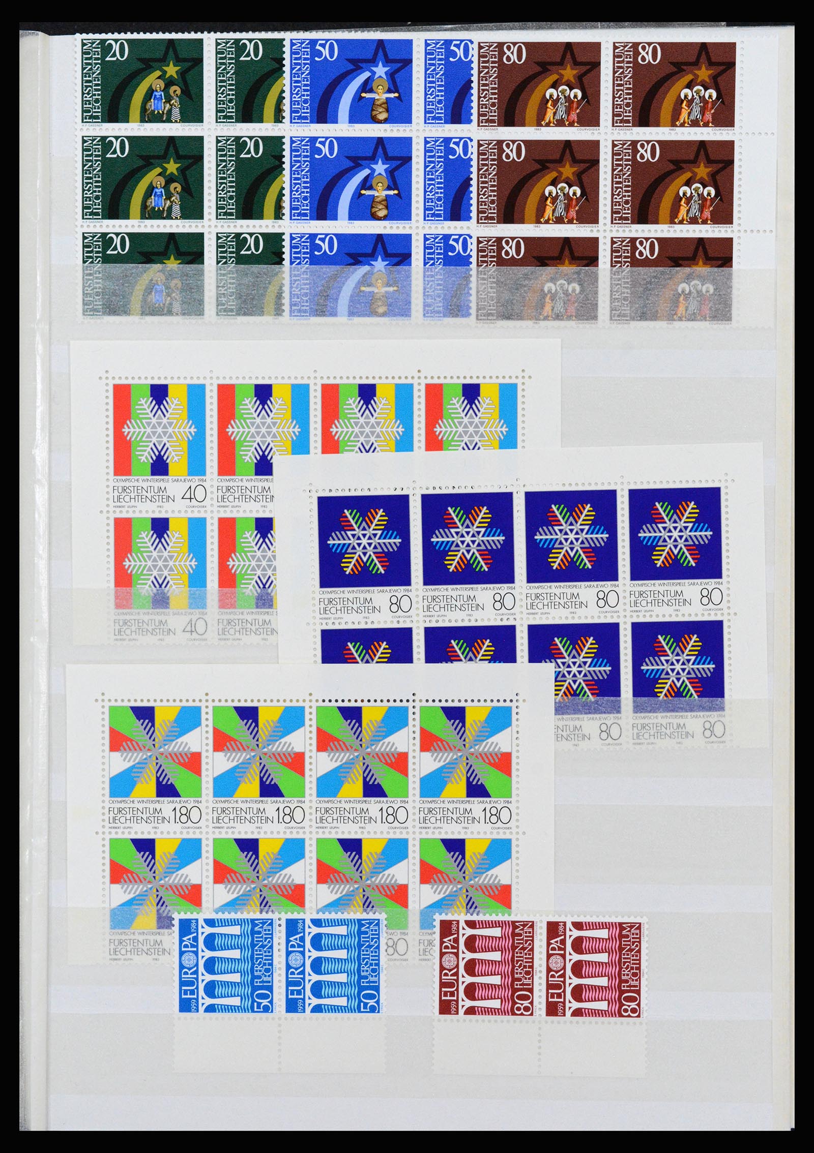 37261 075 - Postzegelverzameling 37261 Liechtenstein 1961-1995.