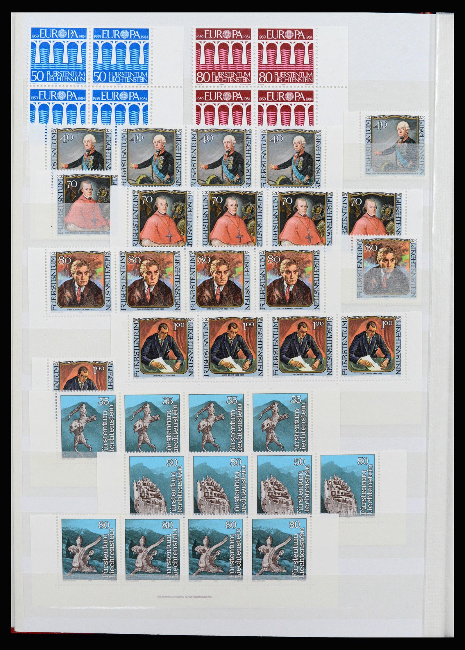 37261 076 - Postzegelverzameling 37261 Liechtenstein 1961-1995.