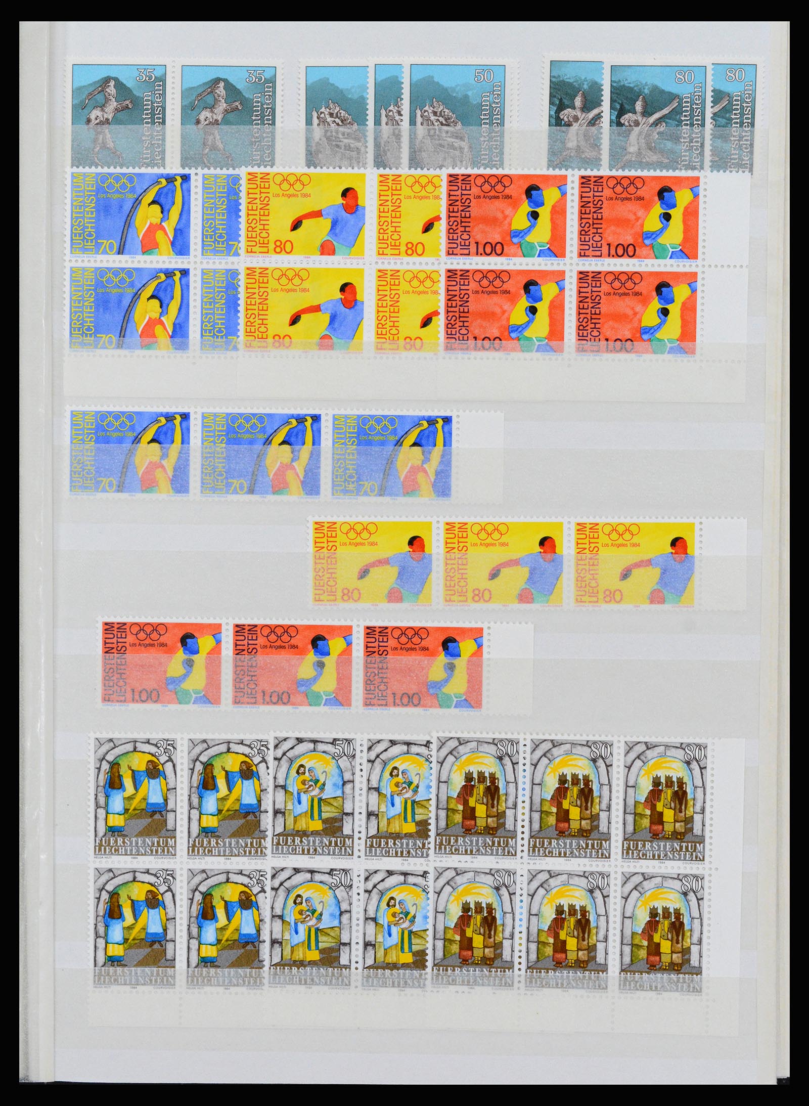 37261 077 - Postzegelverzameling 37261 Liechtenstein 1961-1995.