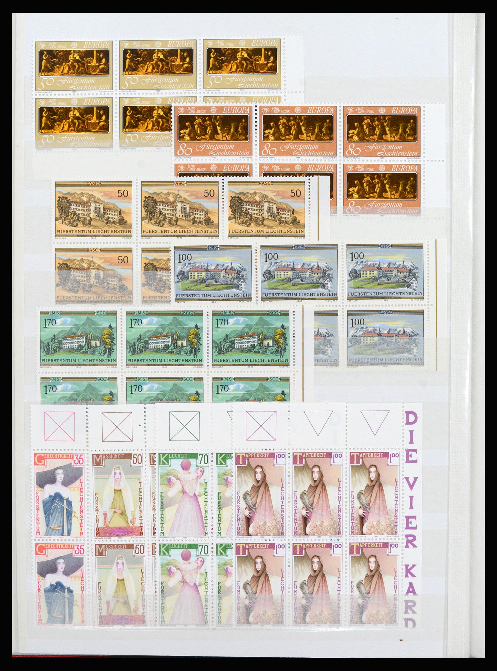 37261 080 - Postzegelverzameling 37261 Liechtenstein 1961-1995.
