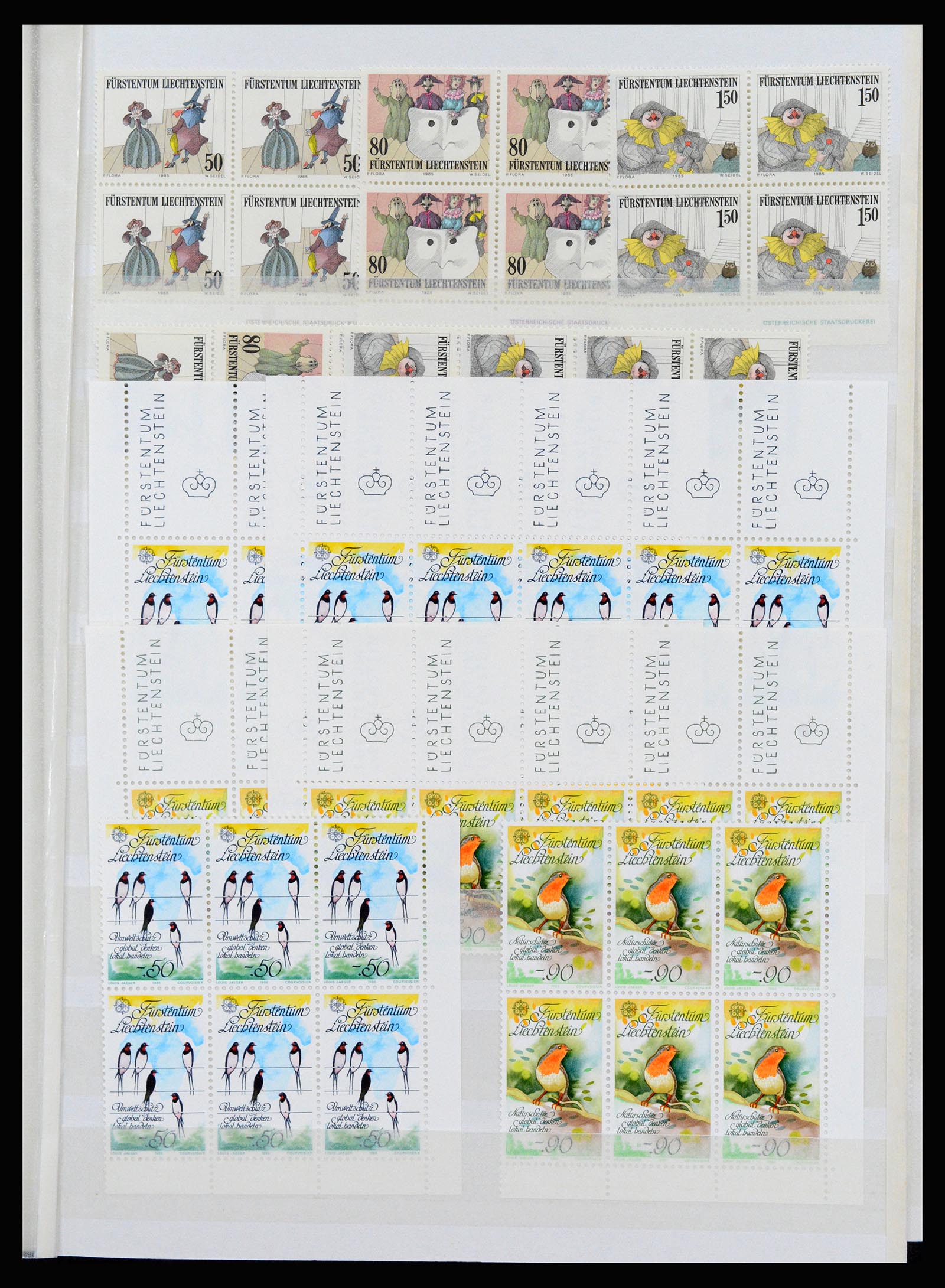 37261 083 - Postzegelverzameling 37261 Liechtenstein 1961-1995.
