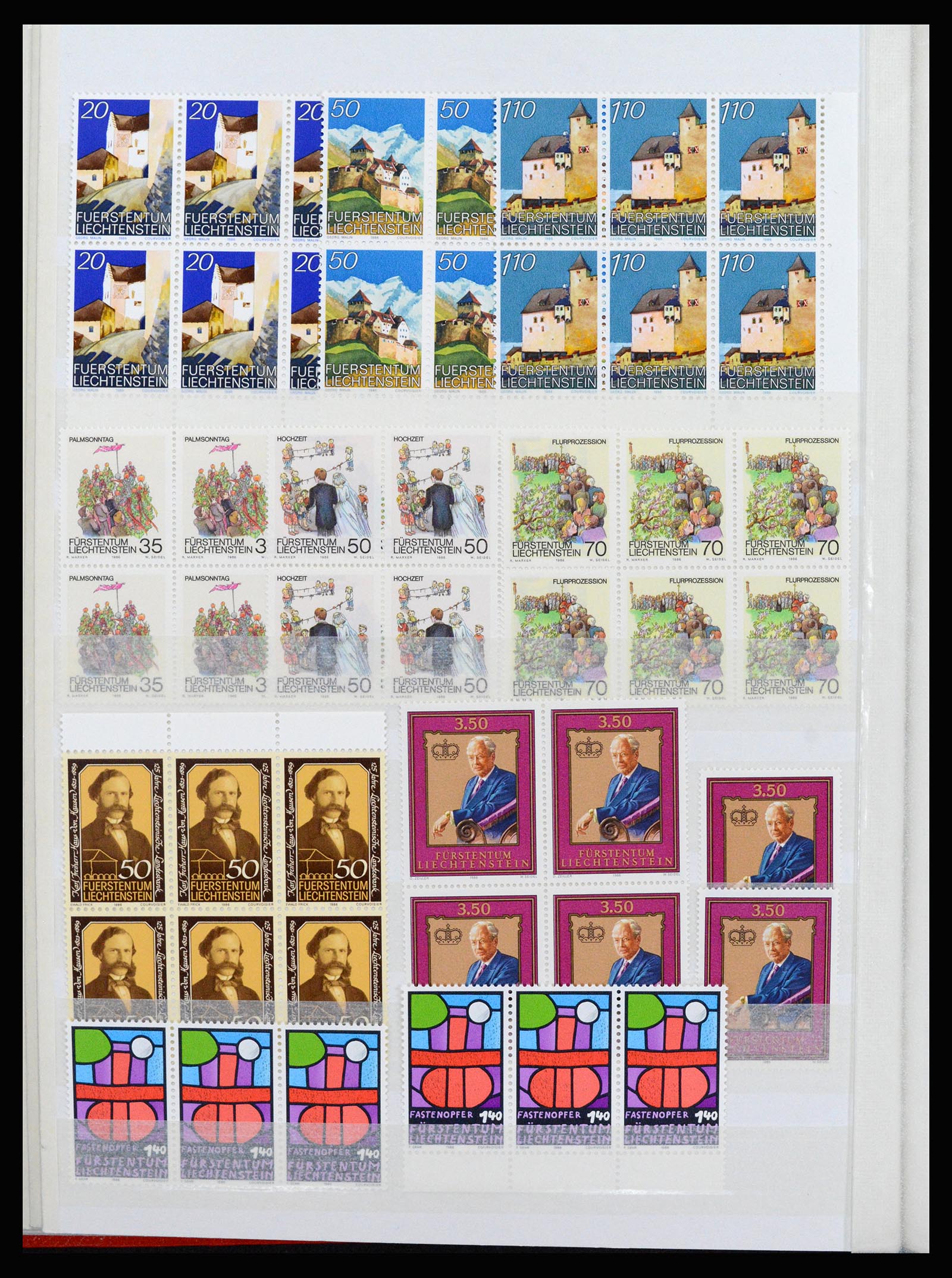 37261 084 - Stamp collection 37261 Liechtenstein 1961-1995.