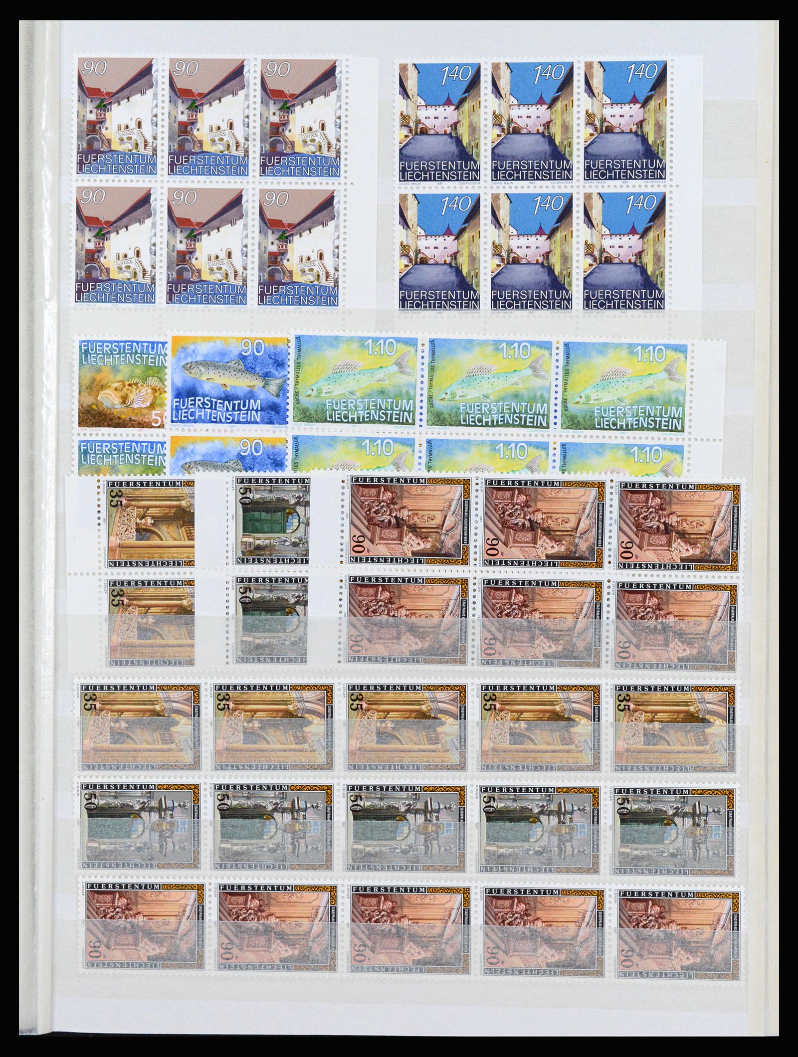 37261 087 - Postzegelverzameling 37261 Liechtenstein 1961-1995.